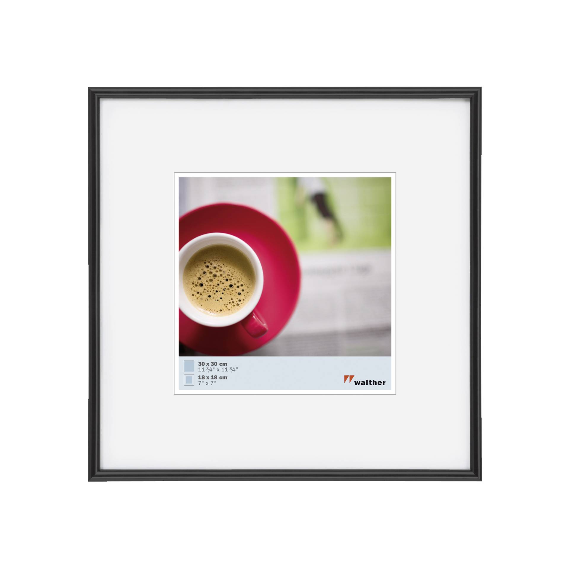 Walther Galeria            30x30 plastica nero KB330H