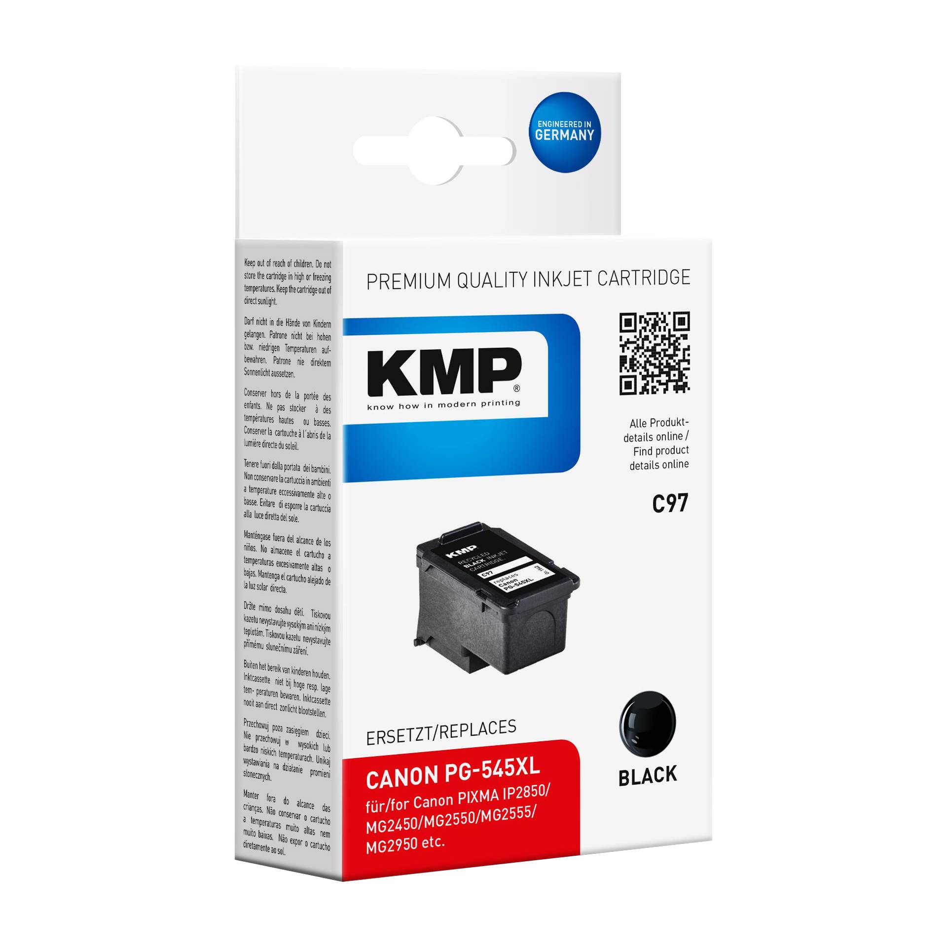 KMP C97 cartuccia nero compatibile con Canon PG-545 XL