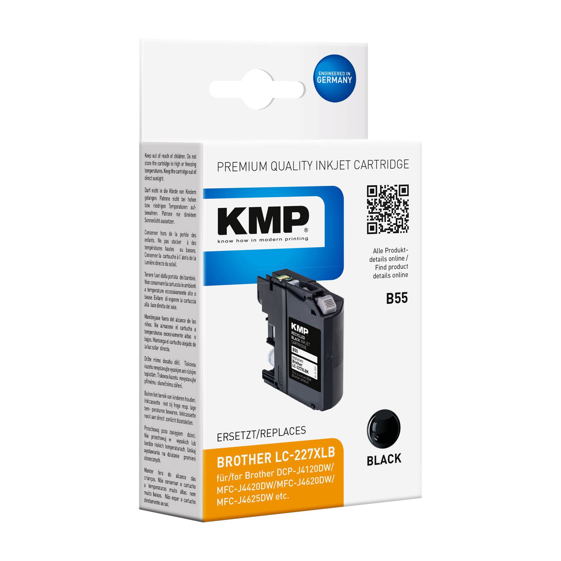 KMP B55 cartuccia nero compatibile   Brother LC-227XLBK