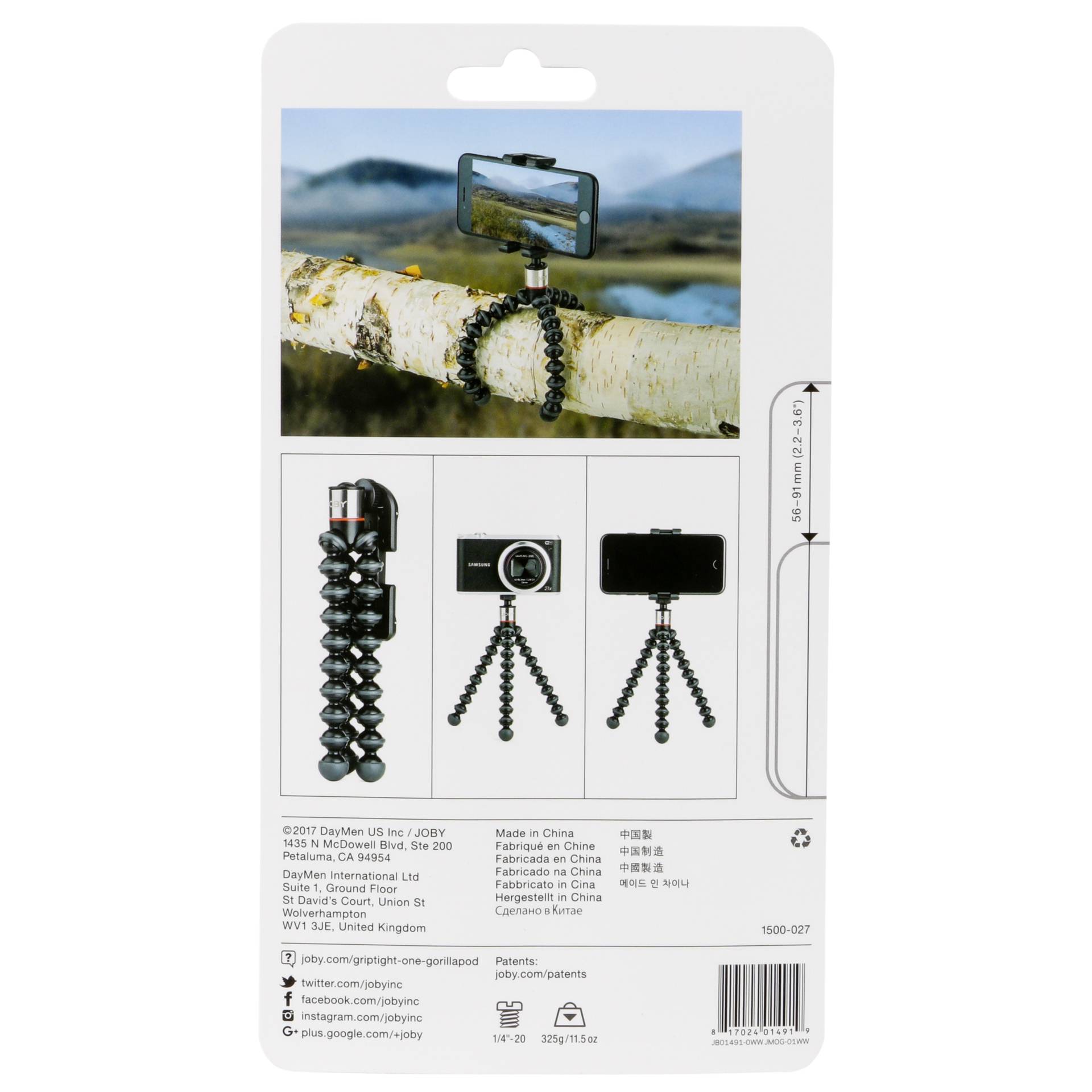 Joby GripTight One GP Stand nero