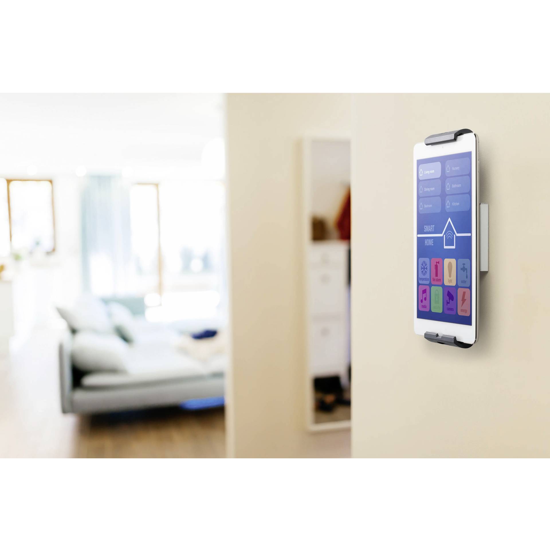 Durable Tablet Holder WALL argento