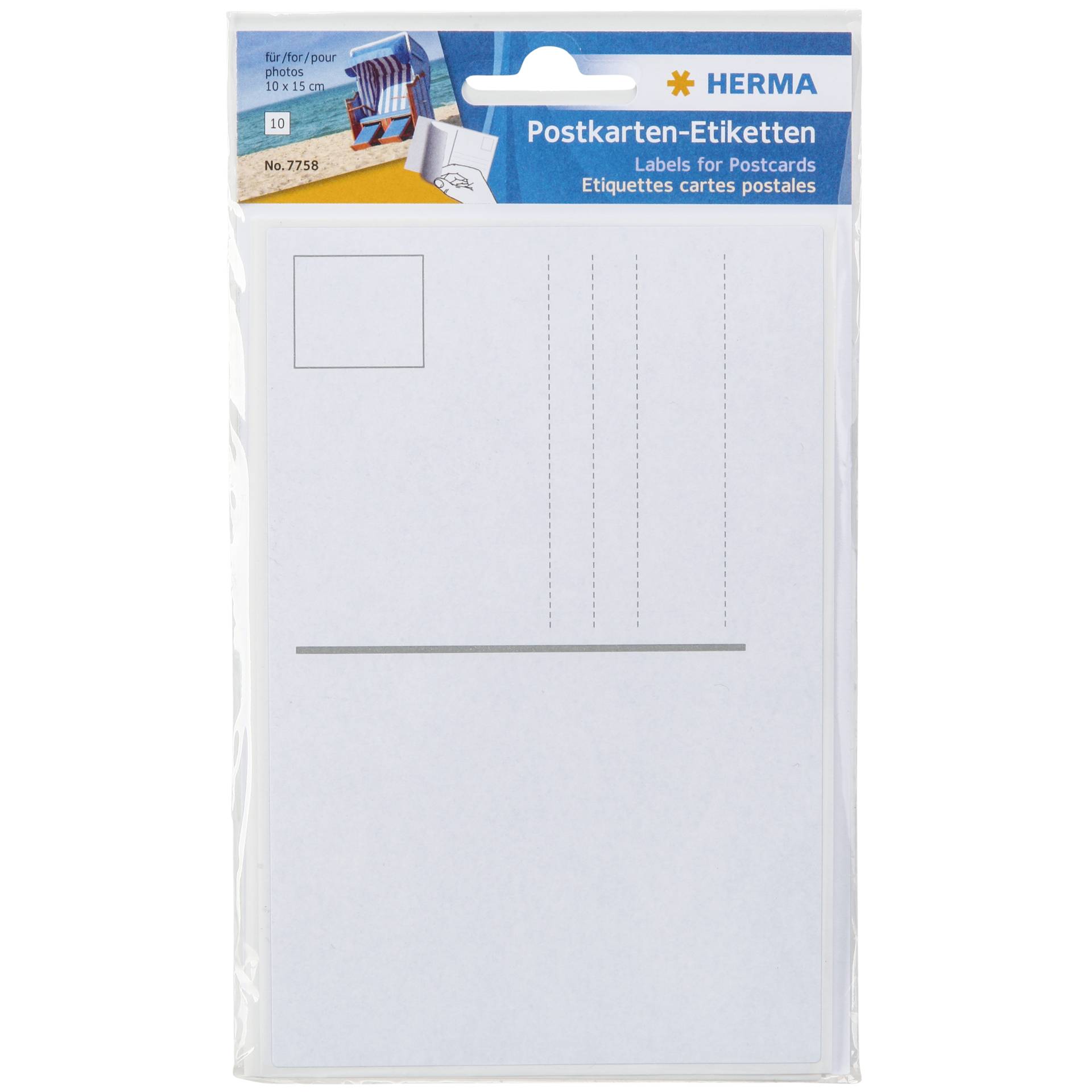 Herma etichette cartolina bianco 95x145 10 fogli