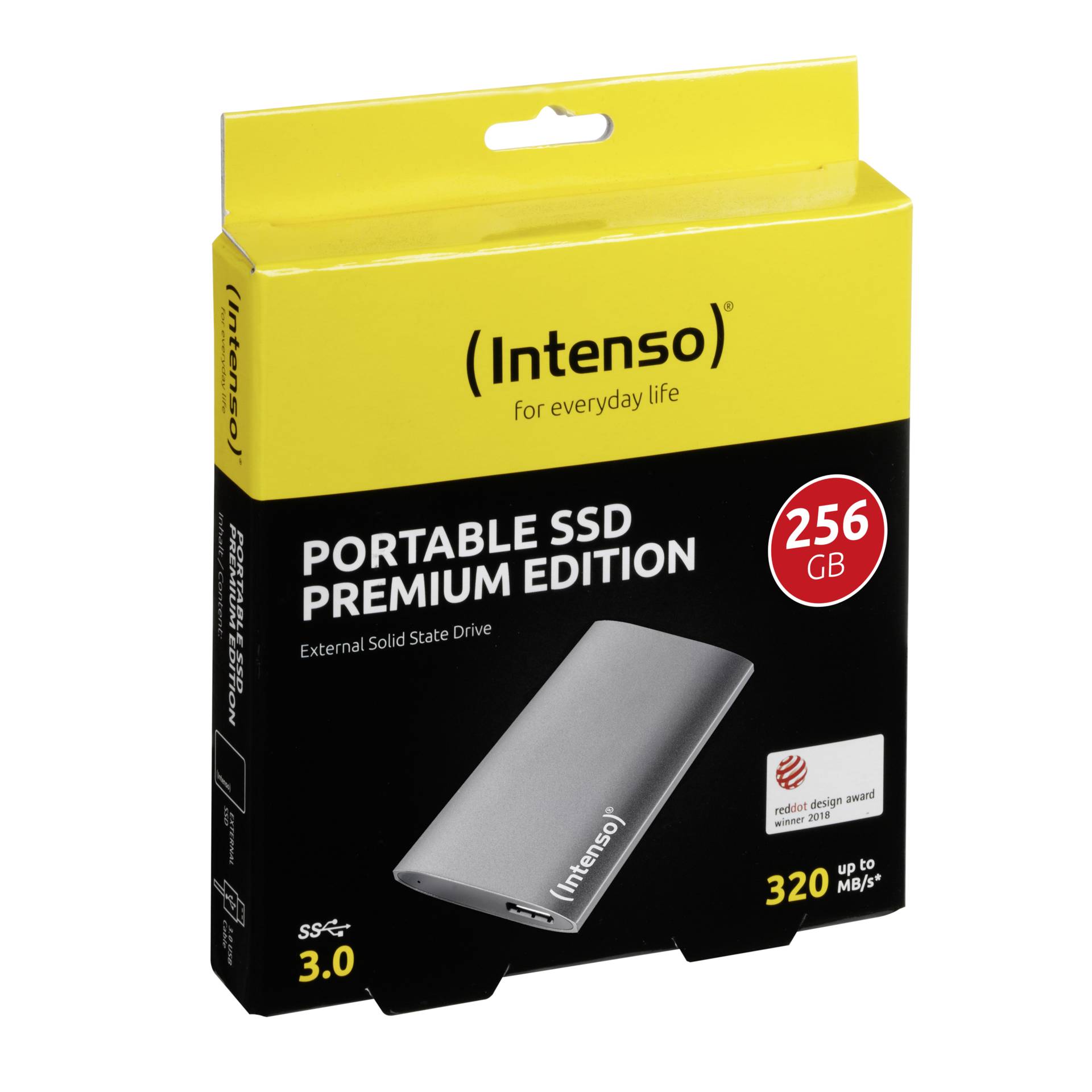 Intenso externe SSD 1,8    256GB USB 3.0 aluminio Premium