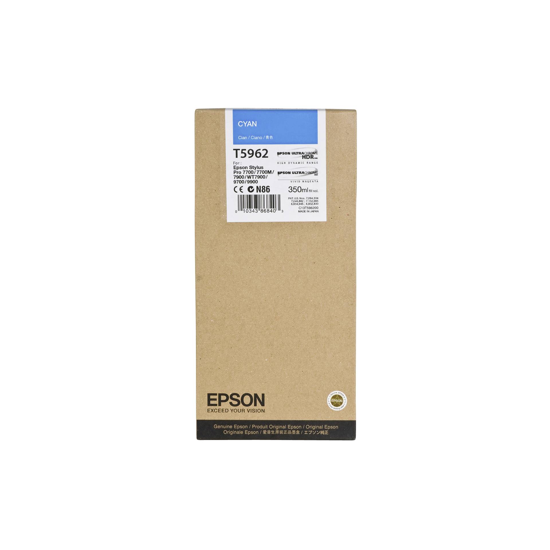 Epson cartuccia     ciano T 596  350 ml             T 5962
