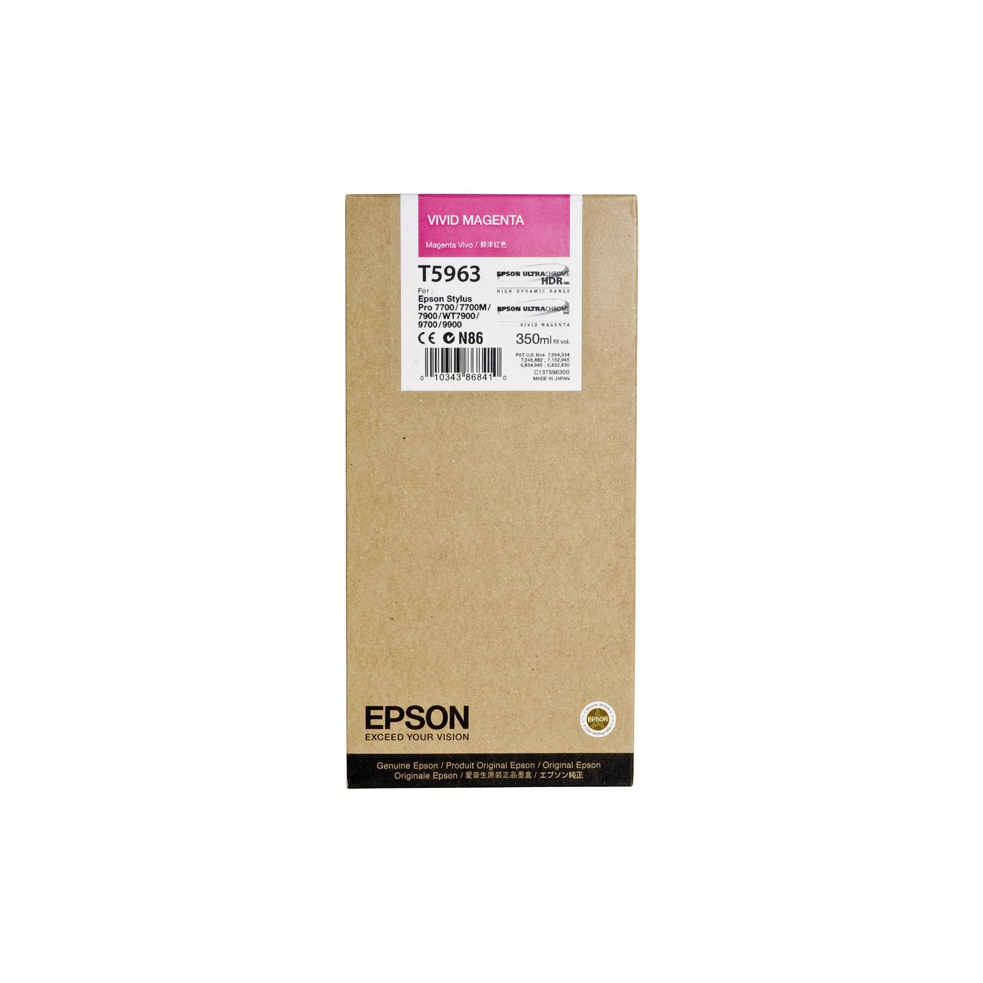 Epson cartuccia     vivid magenta T 596  350 ml     T 5963