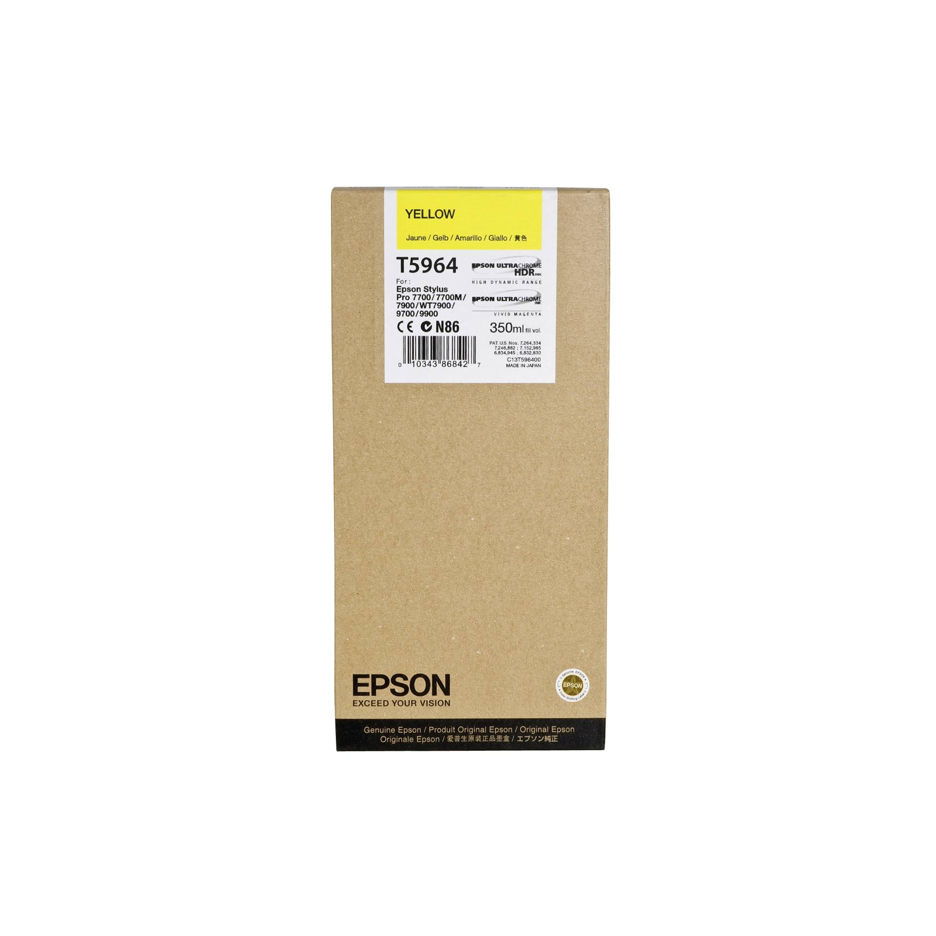 Epson cartuccia     giallo T 596  350 ml             T 5964