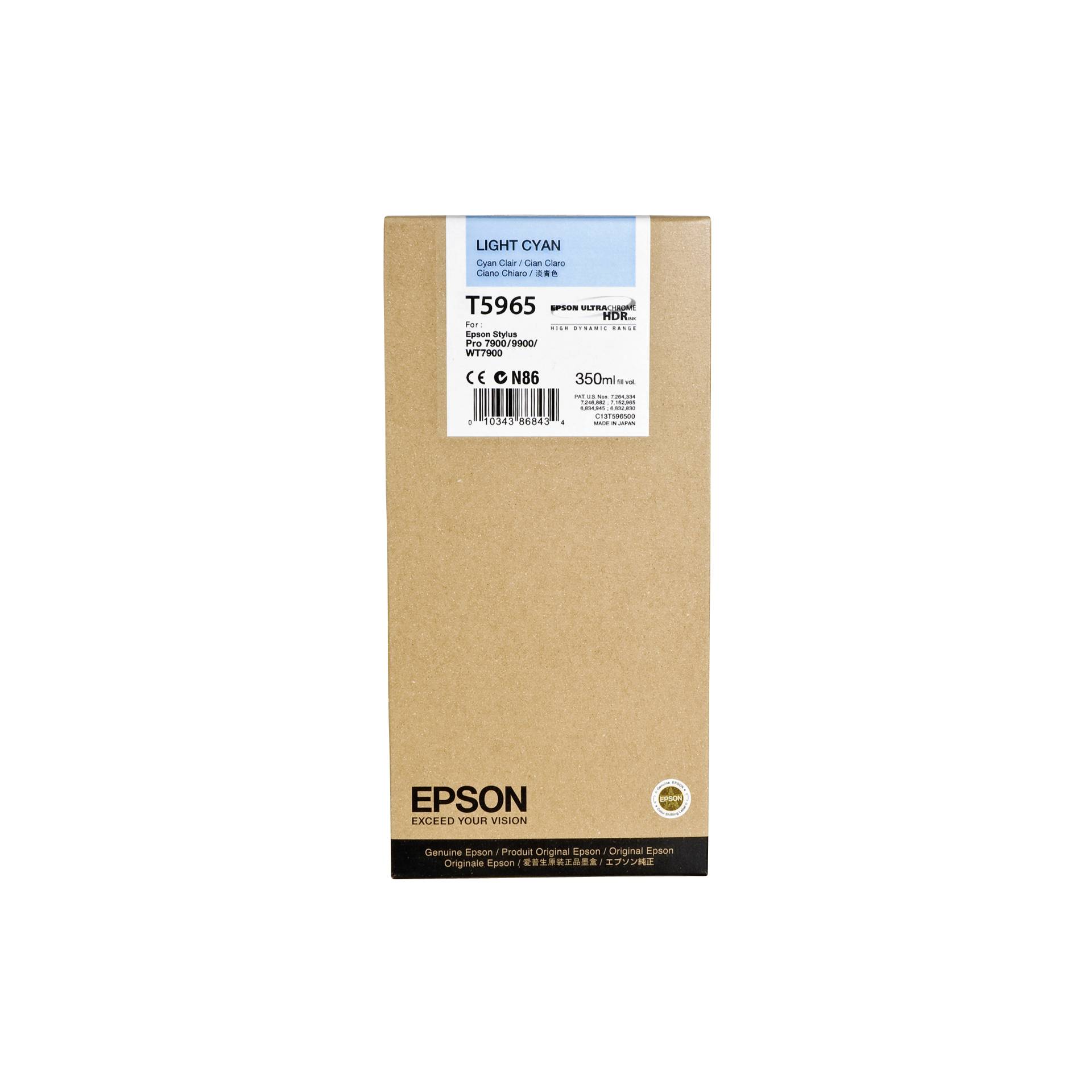 Epson cartuccia     light cyan T 596  350 ml        T 5965