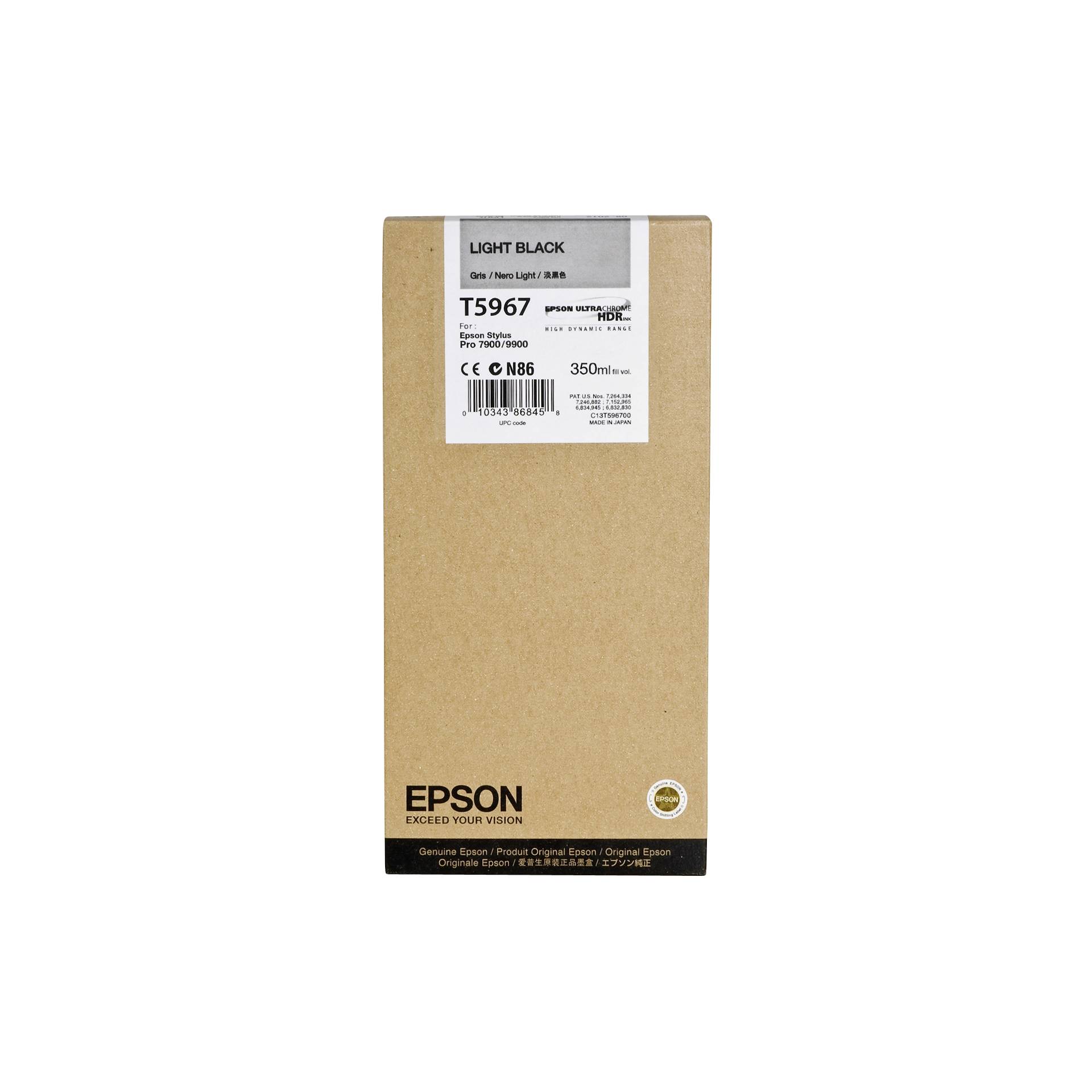 Epson cartuccia     light nero  T 596  350 ml       T 5967