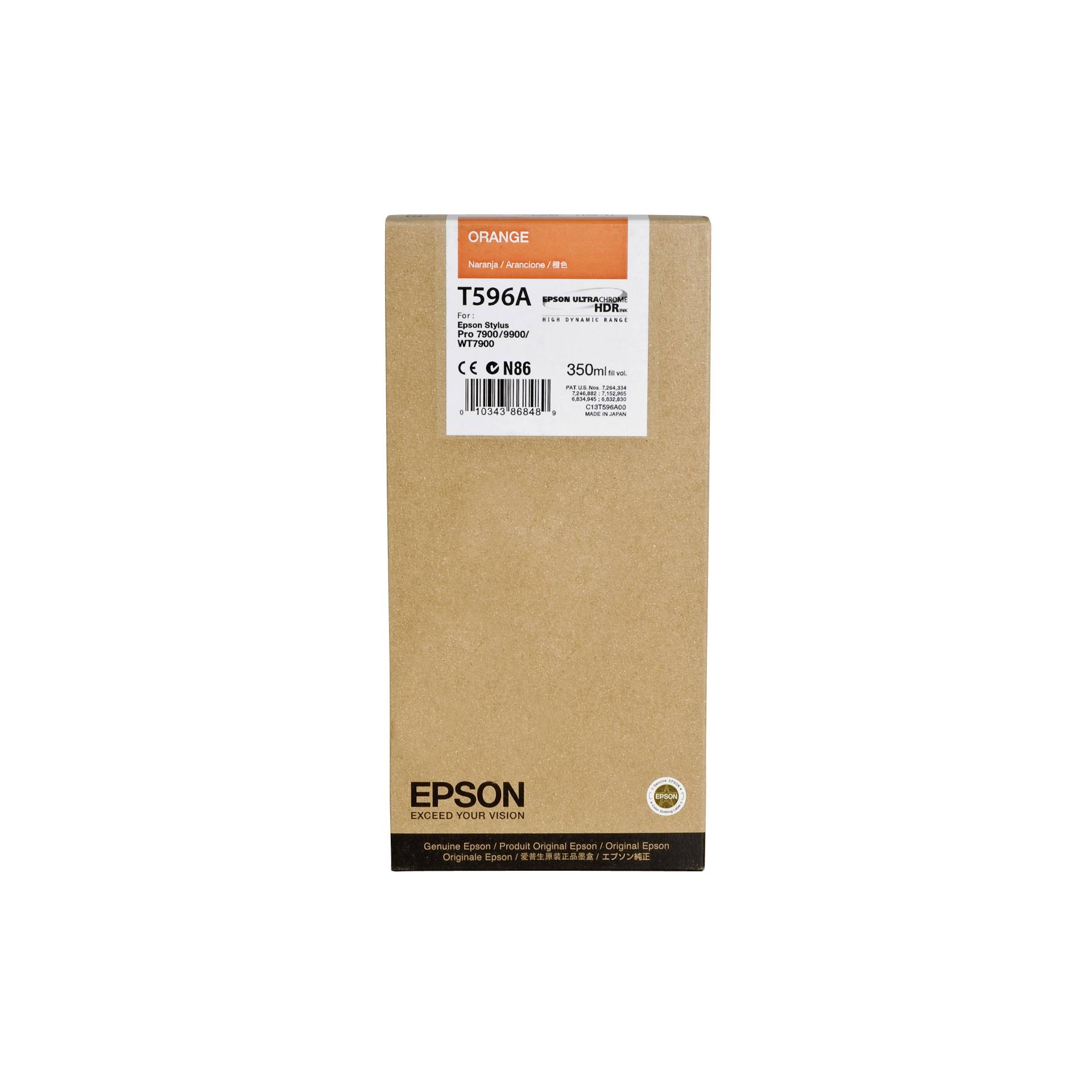 Epson cartuccia     arancio T 596  350 ml             T 596A