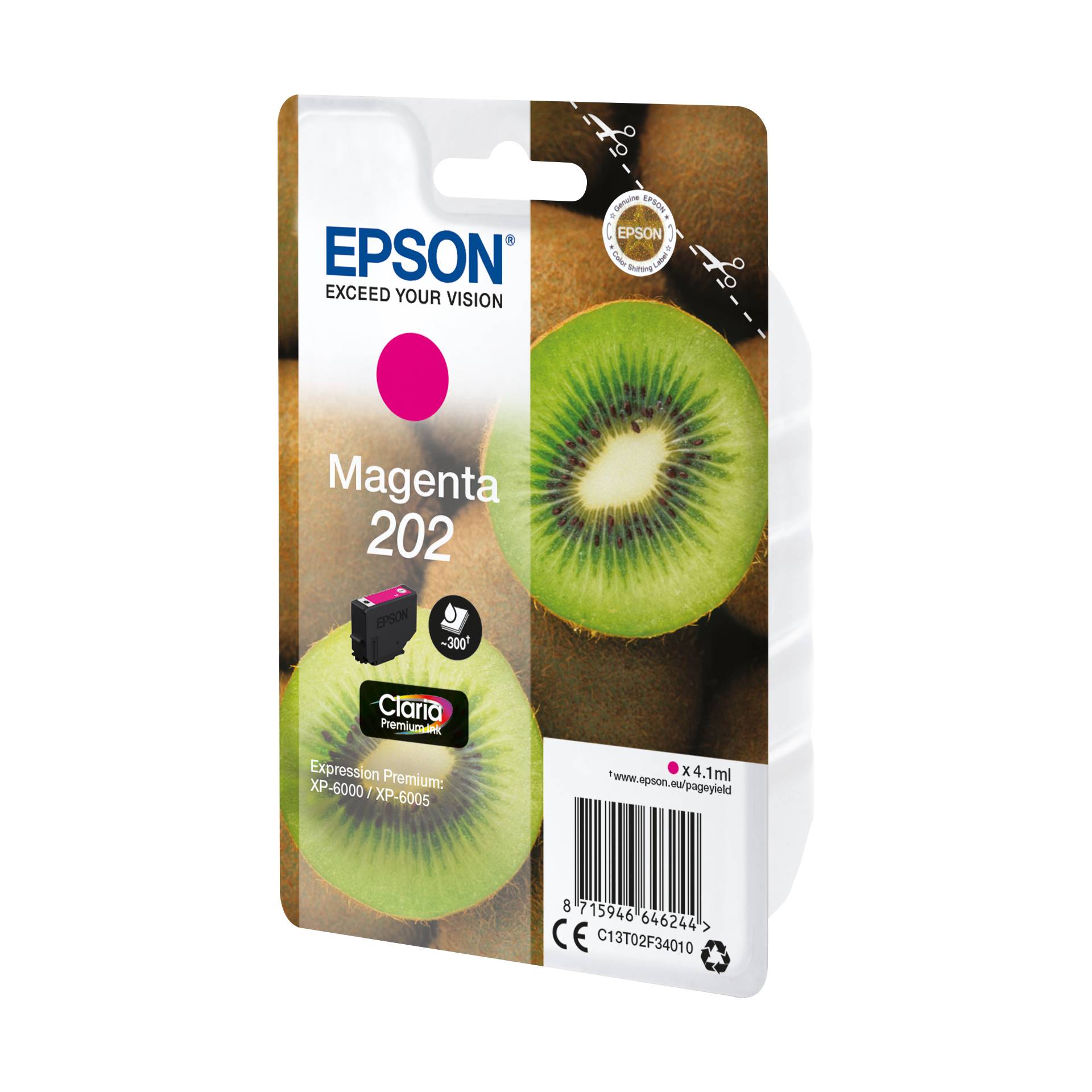 Epson cartuccia magenta Claria Premium 202        T 02F3