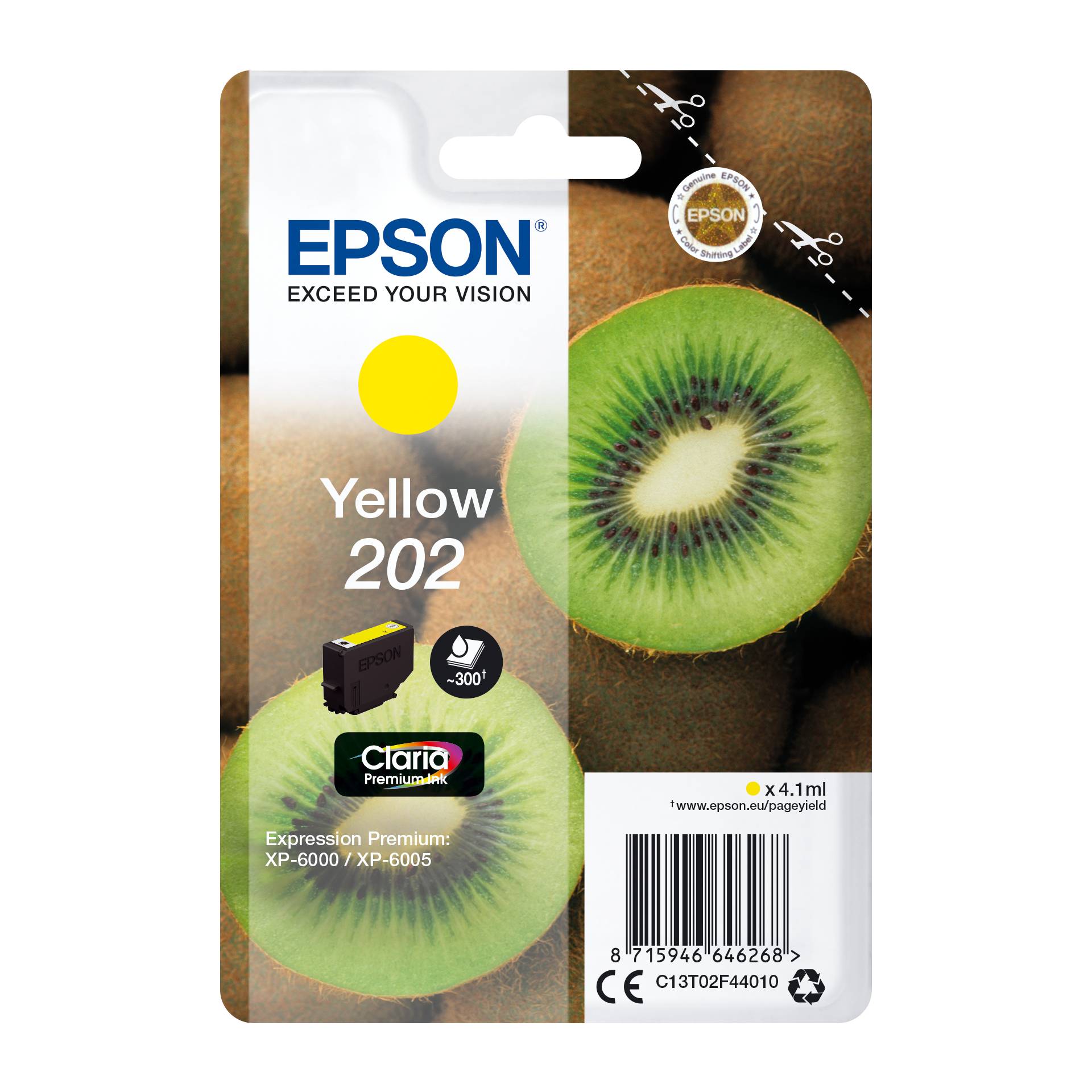 Epson cartuccia giallo Claria Premium 202        T 02F4