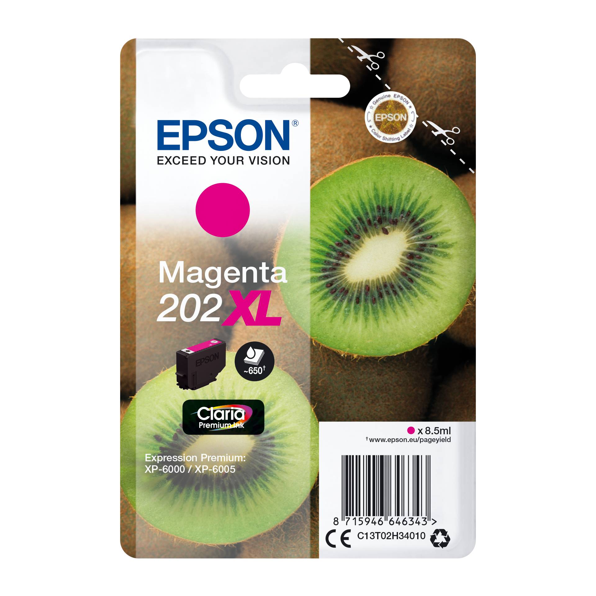 Epson cartuccia magenta Claria Premium 202 XL     T 02H3