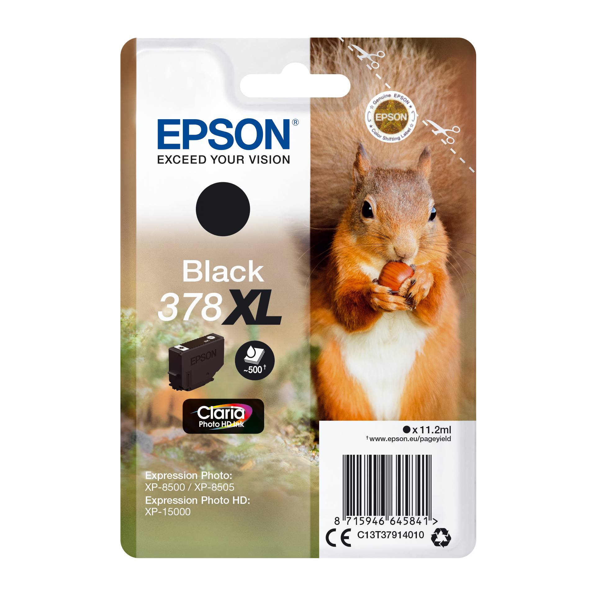 Epson cartuccia nero Claria Photo HD 378 XL    T 3791