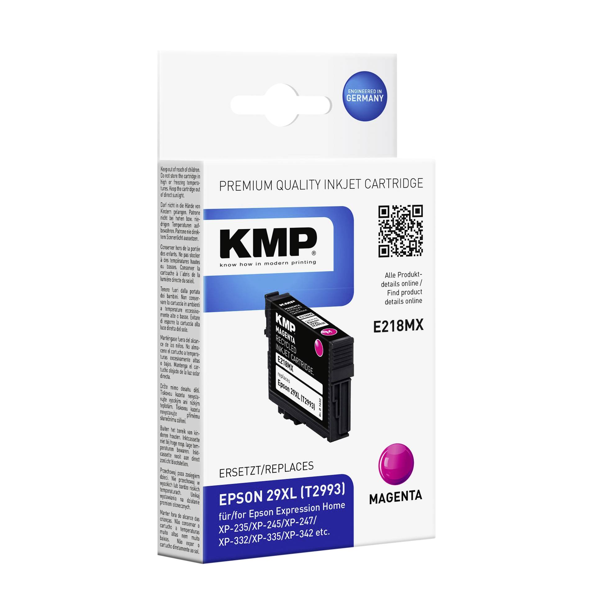 KMP E218MX cartuccia magenta compatibile con Epson T 2993 XL