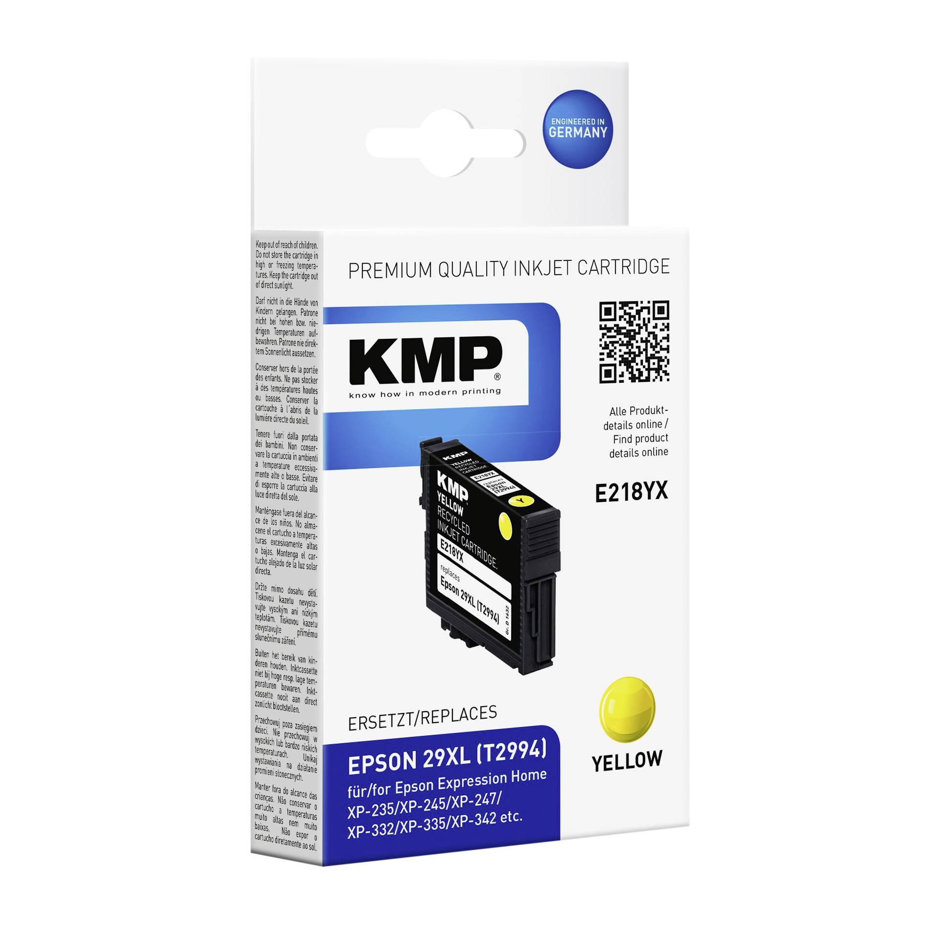 KMP E218YX cartuccia giallo compatibile con Epson T 2994 XL