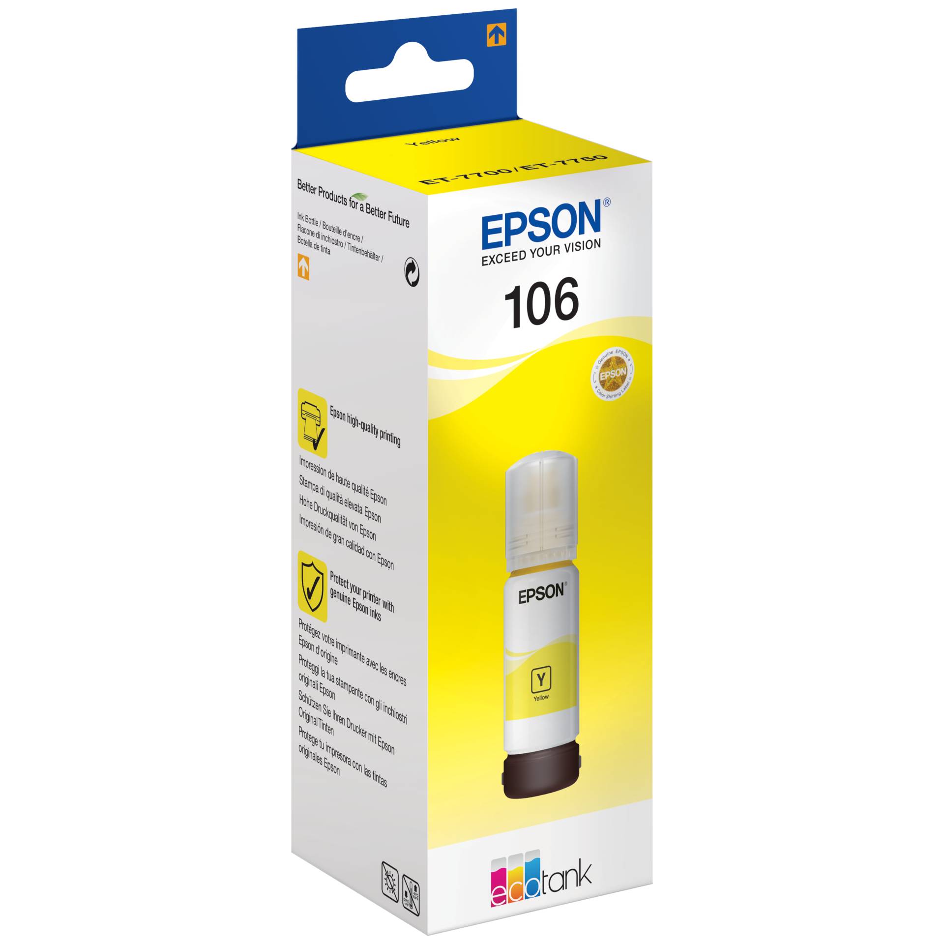 Epson EcoTank giallo T 106 70 ml               T 00R4