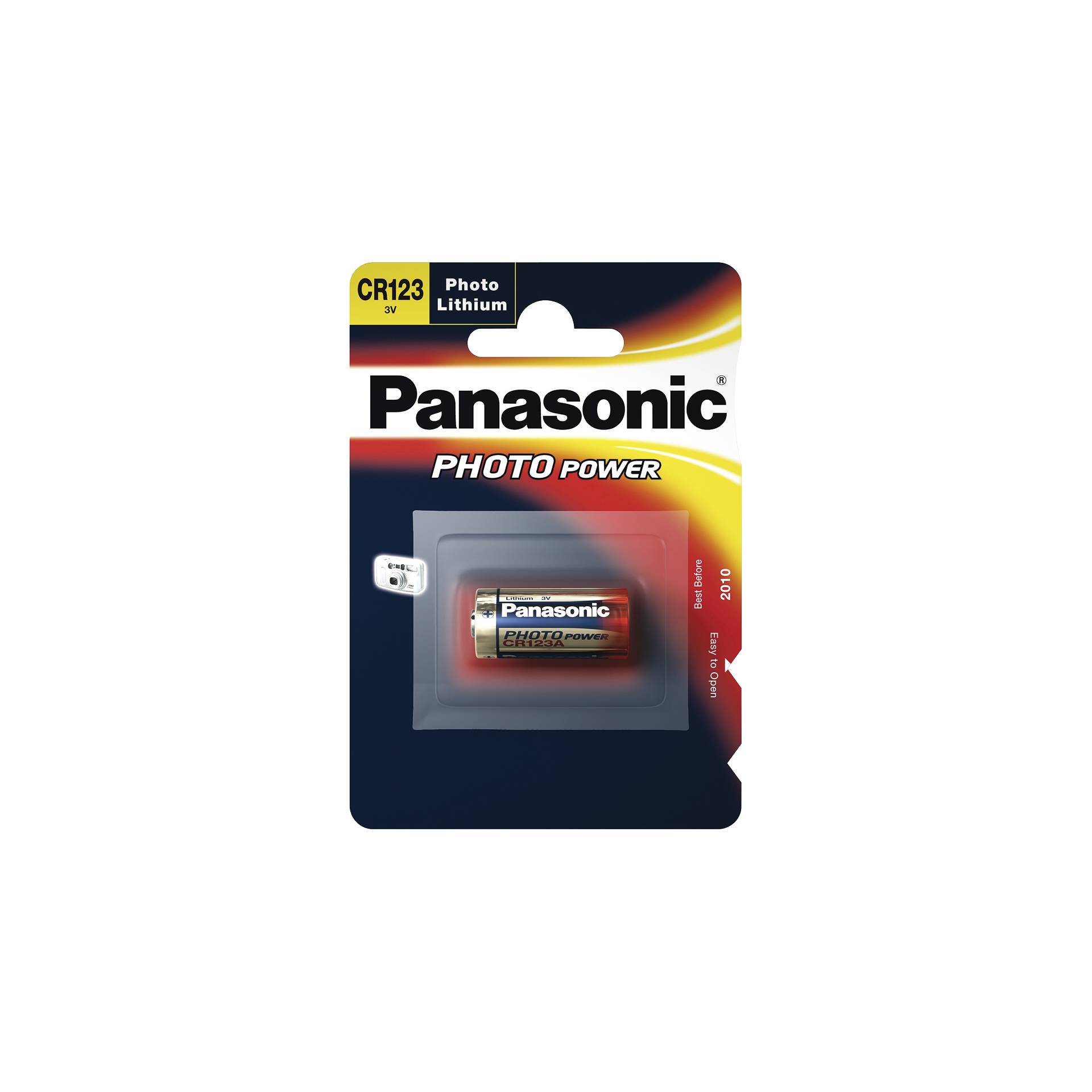 10x1 Panasonic Photo CR-123 A Litio VPE  box