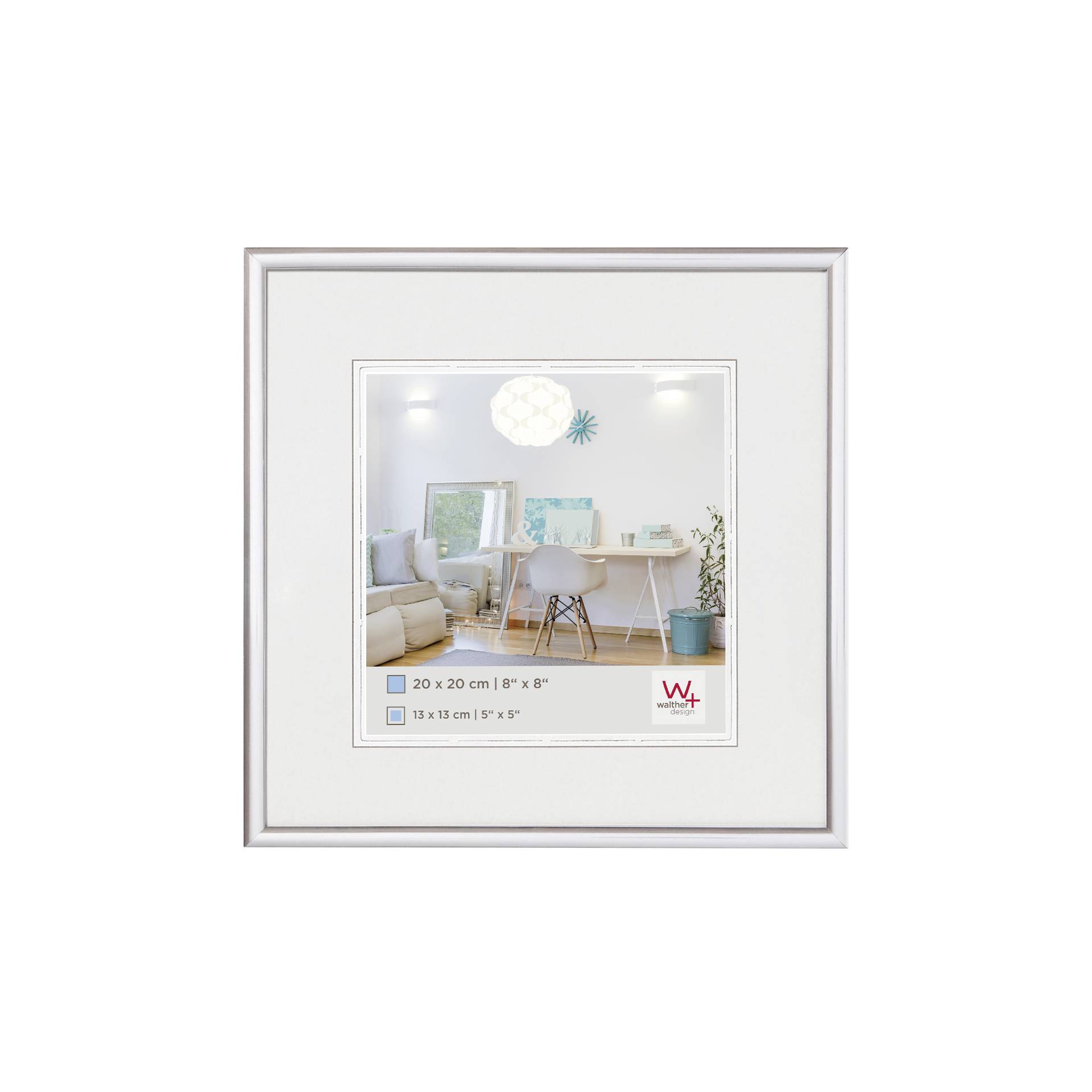 Walther New Lifestyle      20x20 plastica argento KV220S