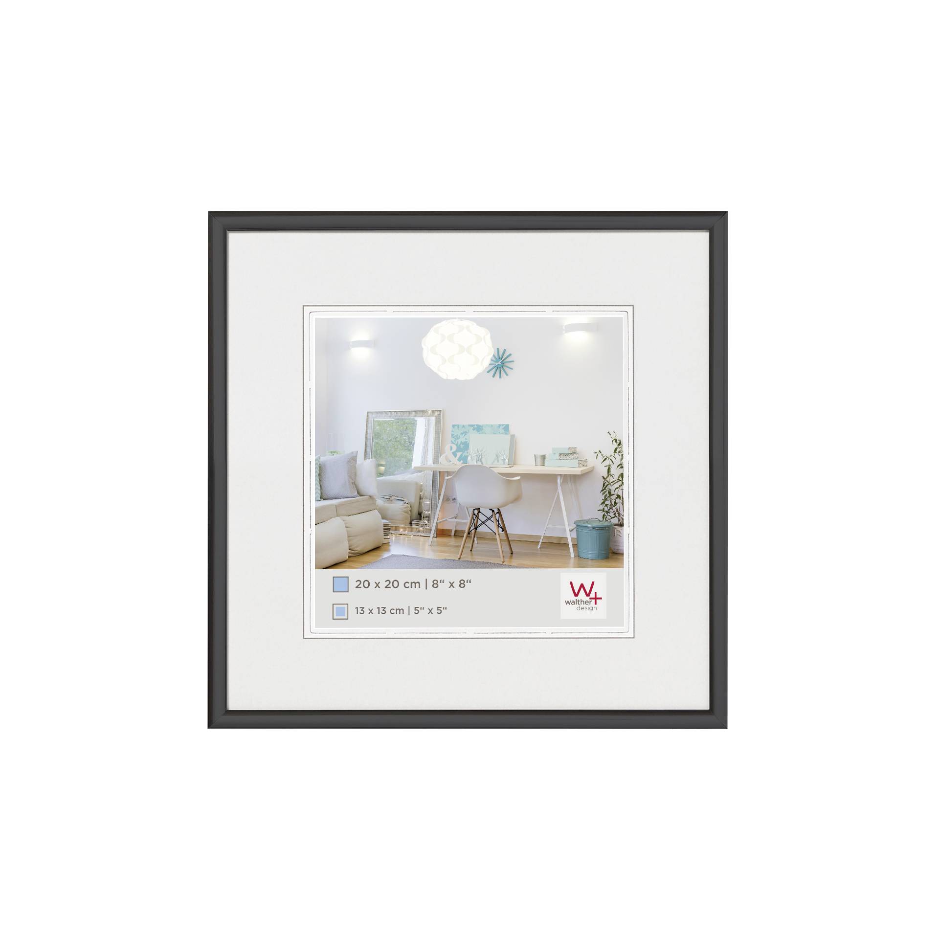 Walther New Lifestyle      20x20 plastica nero KV220B