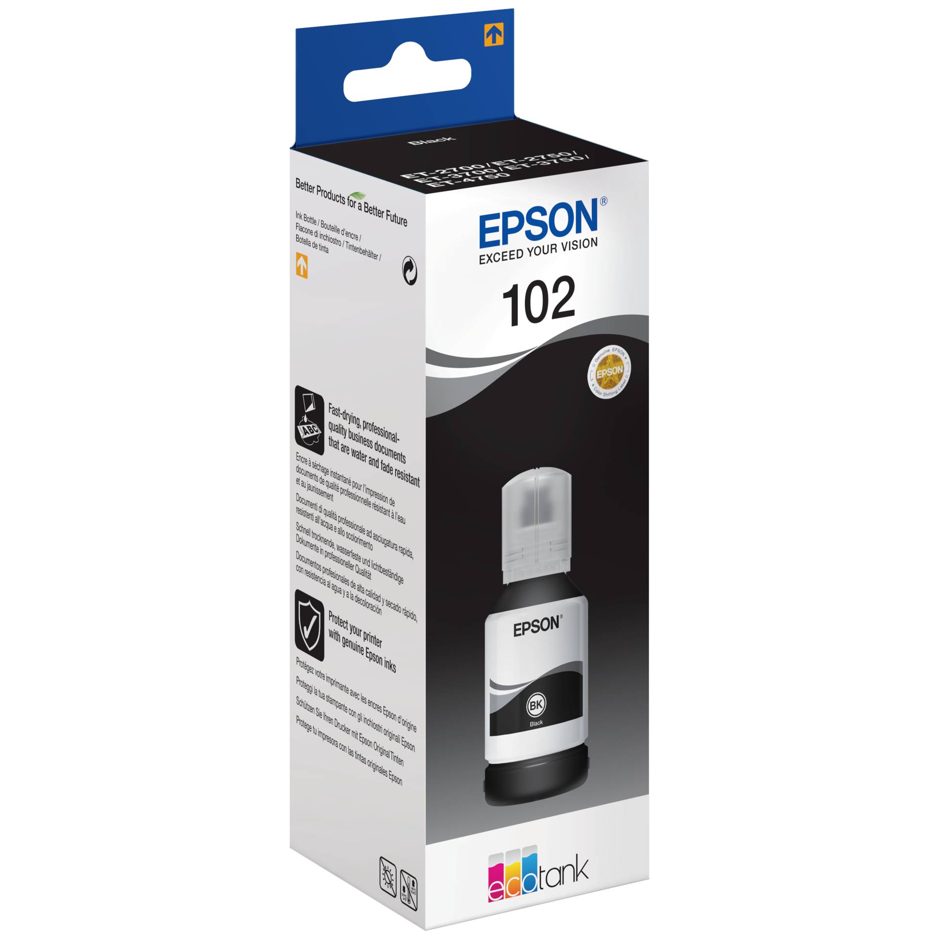 Epson EcoTank nero T 102 127 ml              T 03R1