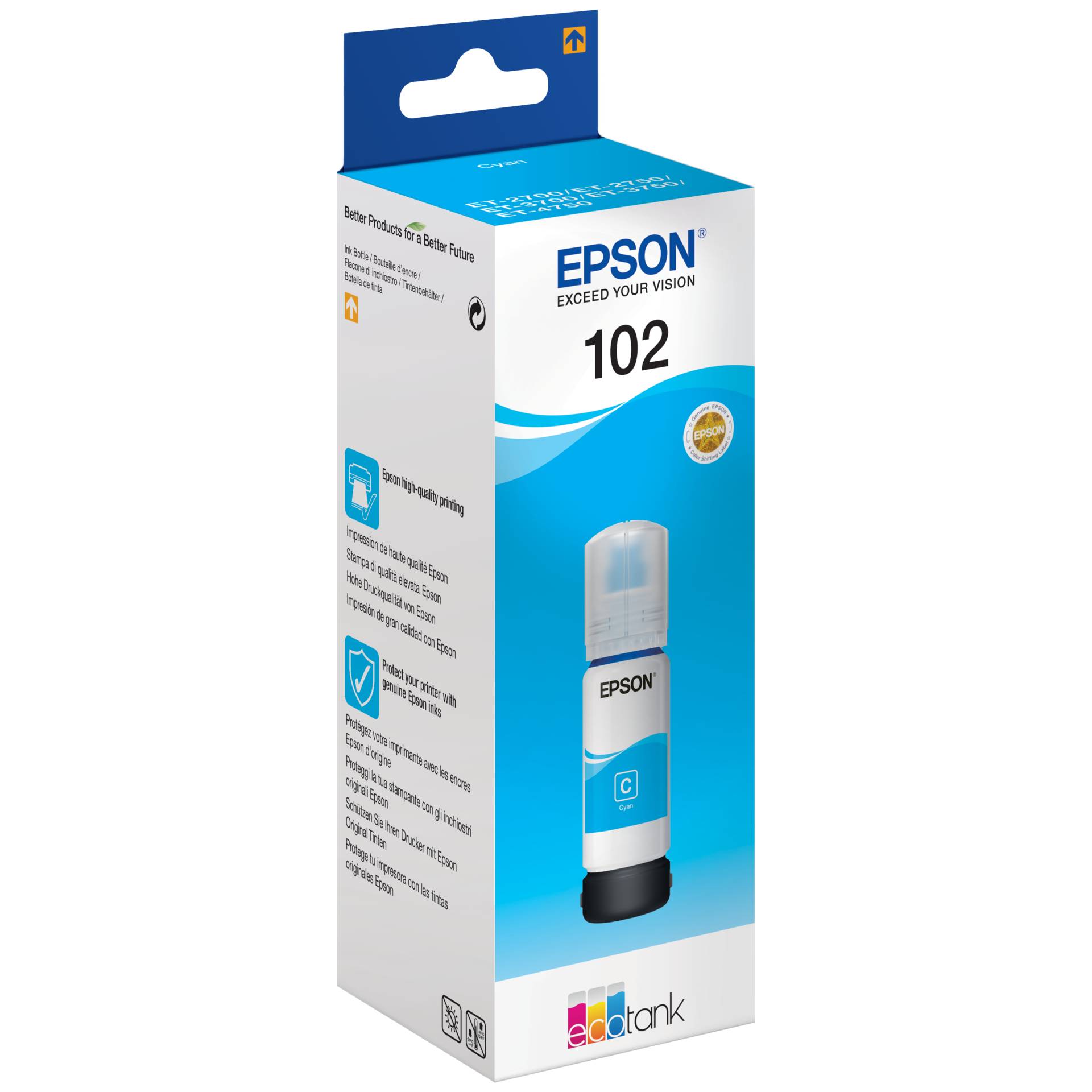 Epson EcoTank ciano T 102 70 ml               T 03R2