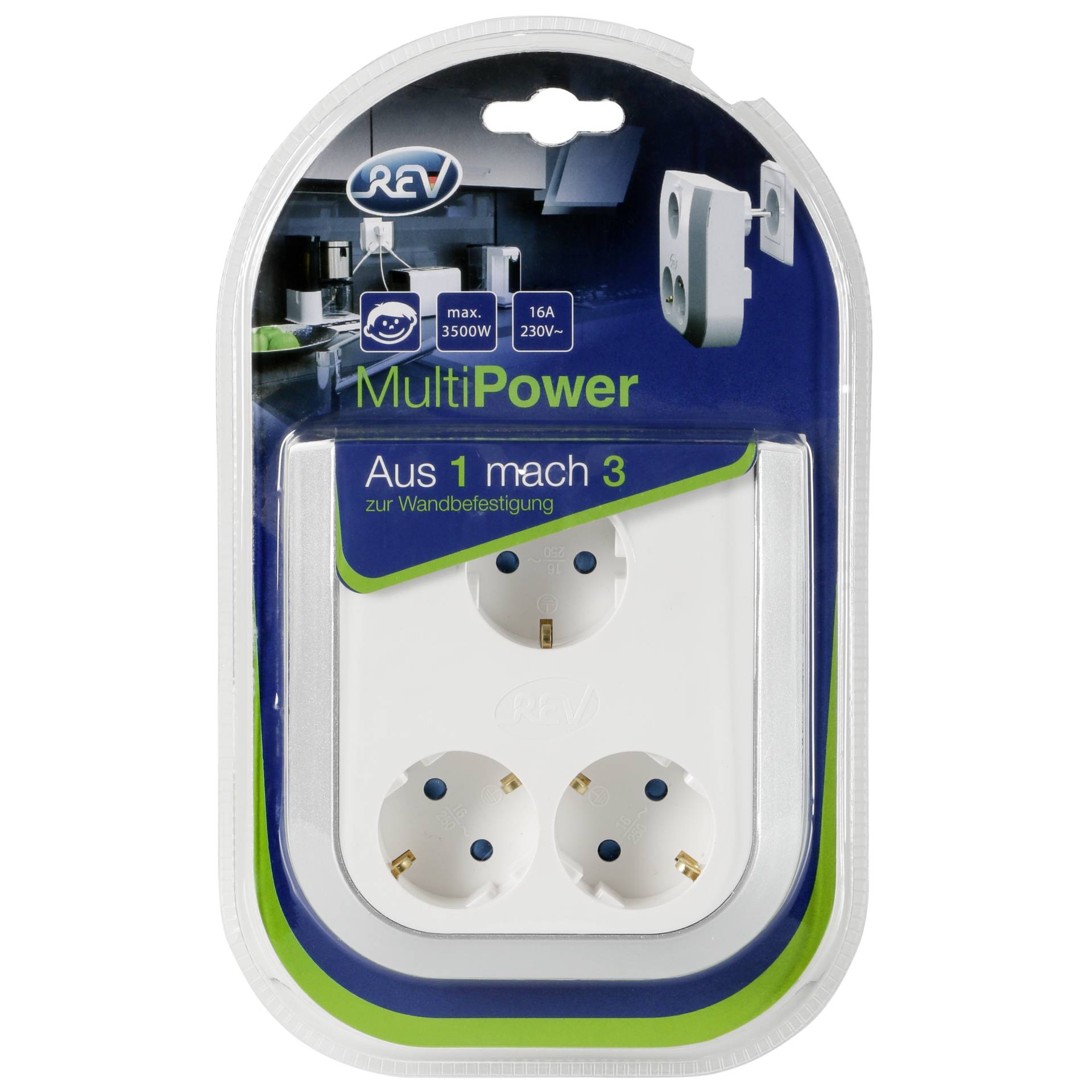 REV MultiPower 3-fold Prolunga presa di corrente
