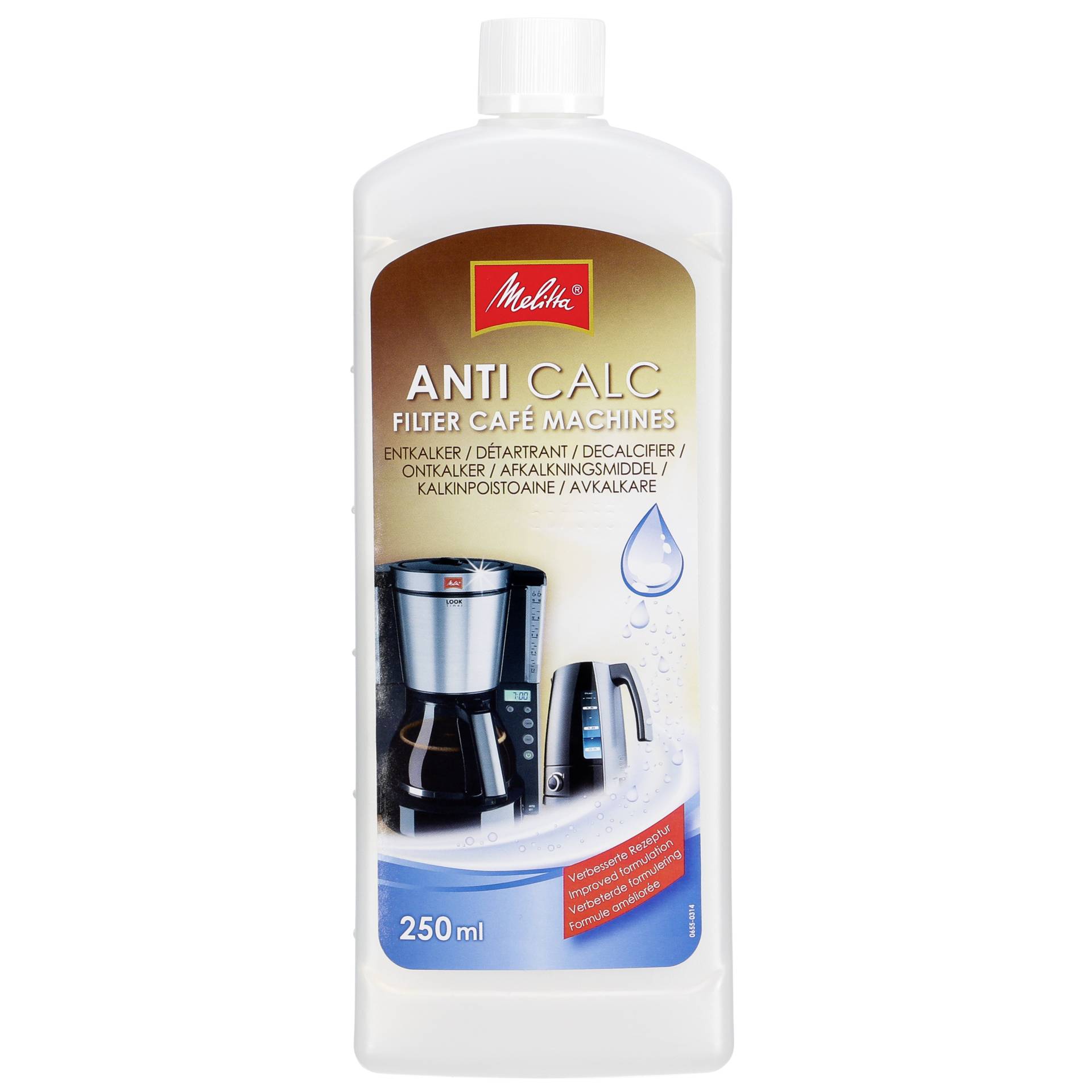 Melitta Anti Calc filtri Cafe Machines Liquid Flasche 250 ml