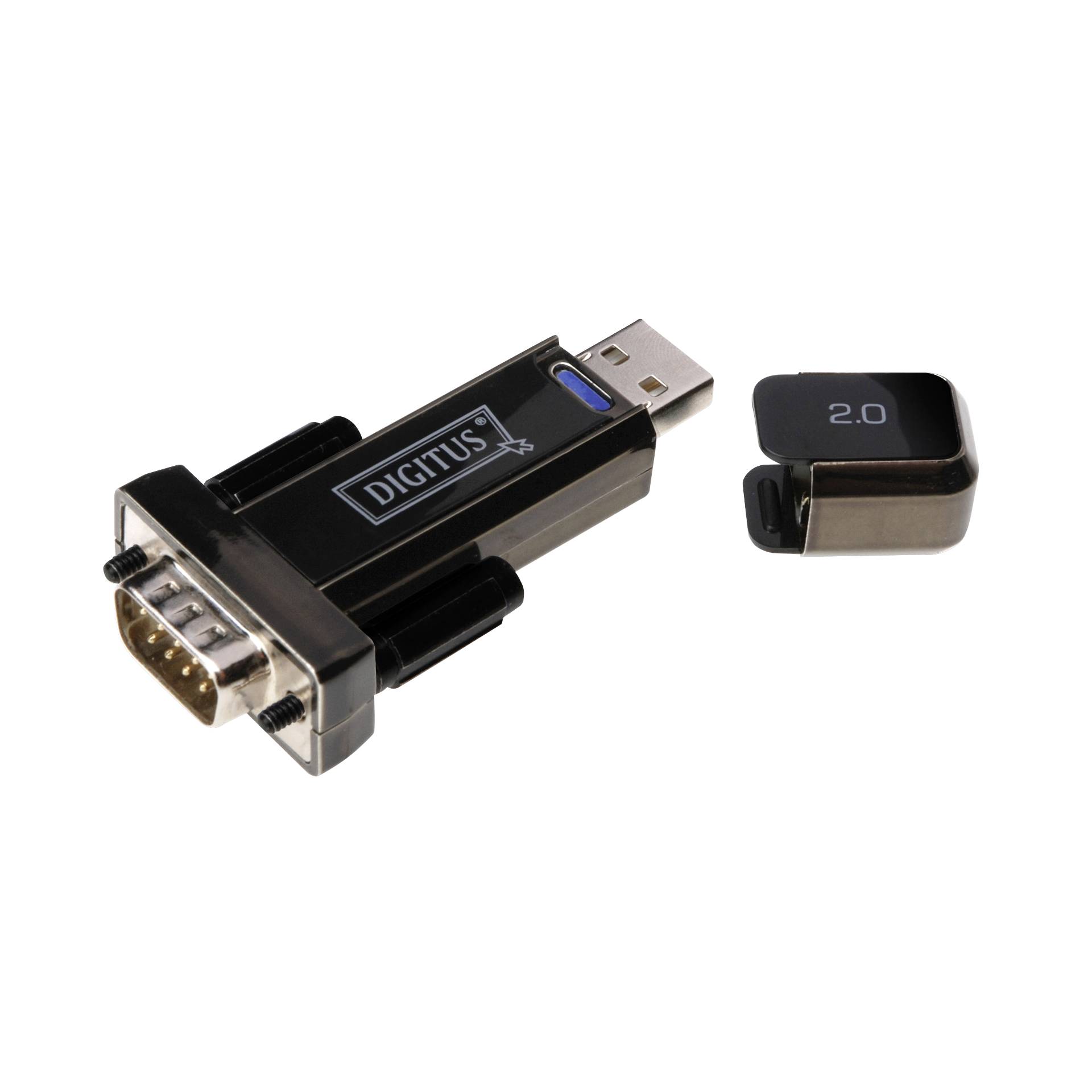 DIGITUS USB - Seriell adatt. DSUB 9M USB 2.0