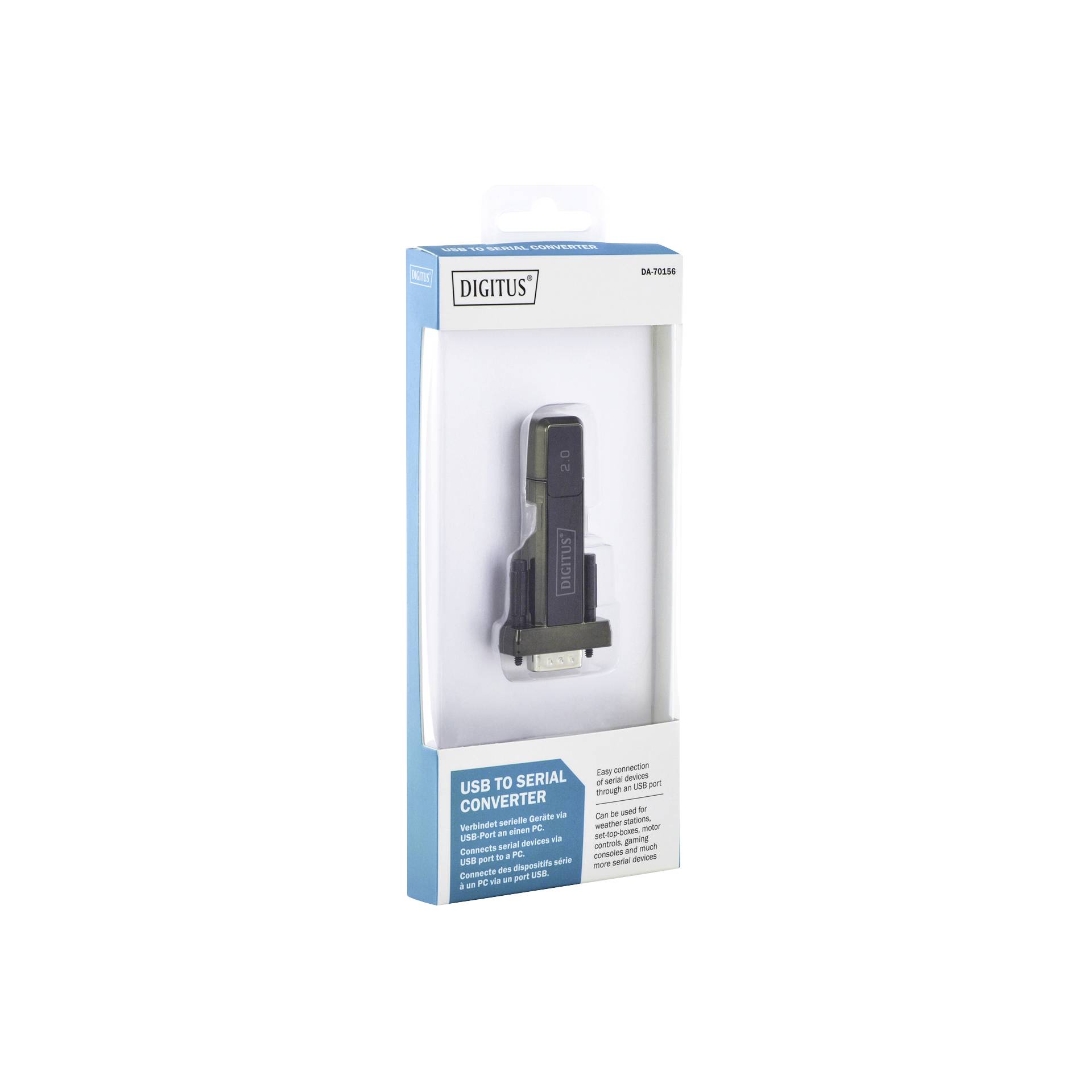 DIGITUS USB - Seriell adatt. DSUB 9M USB 2.0