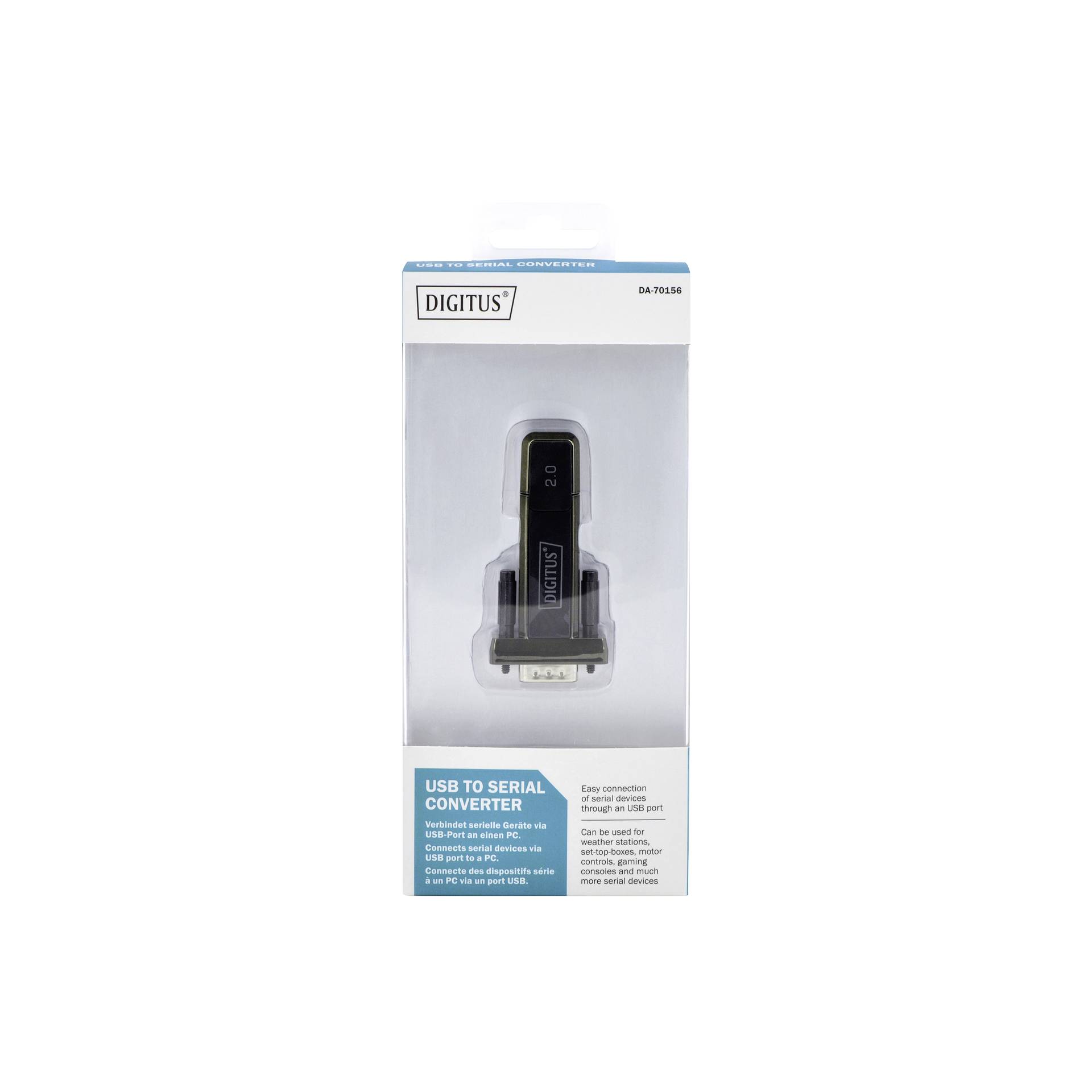 DIGITUS USB - Seriell adatt. DSUB 9M USB 2.0