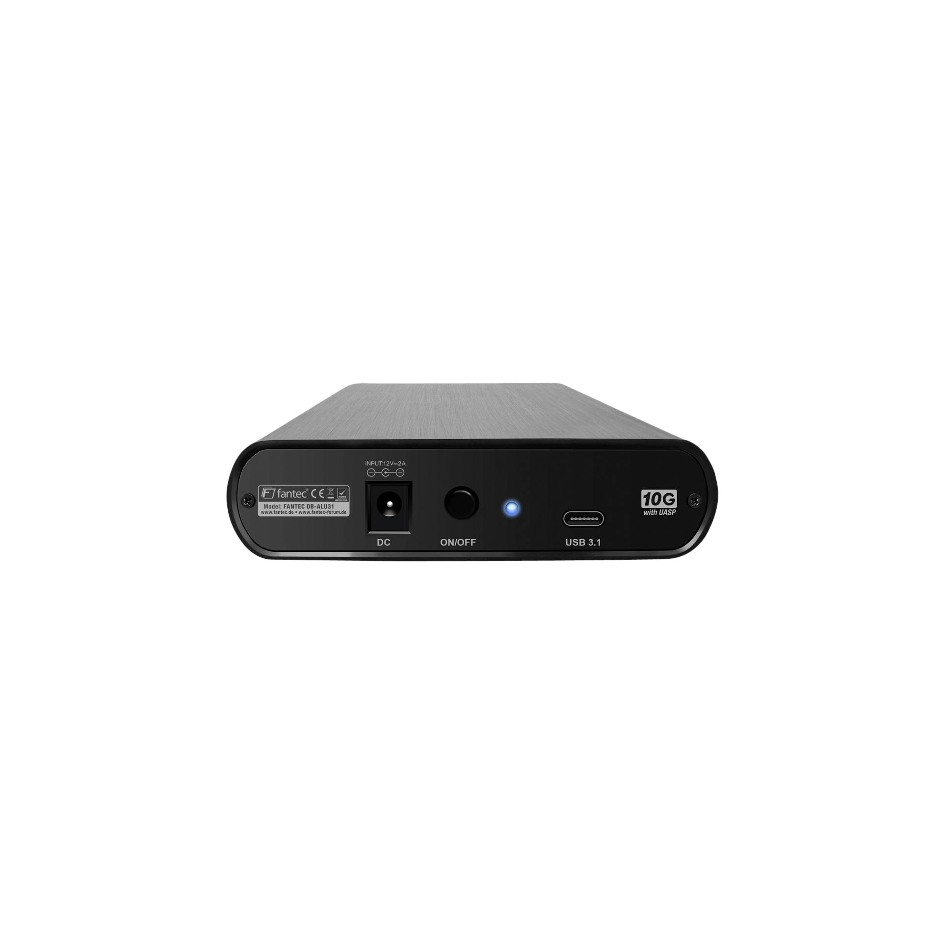 Fantec DB-ALU31 nero 3,5 SATA USB 3.1 Typ-C