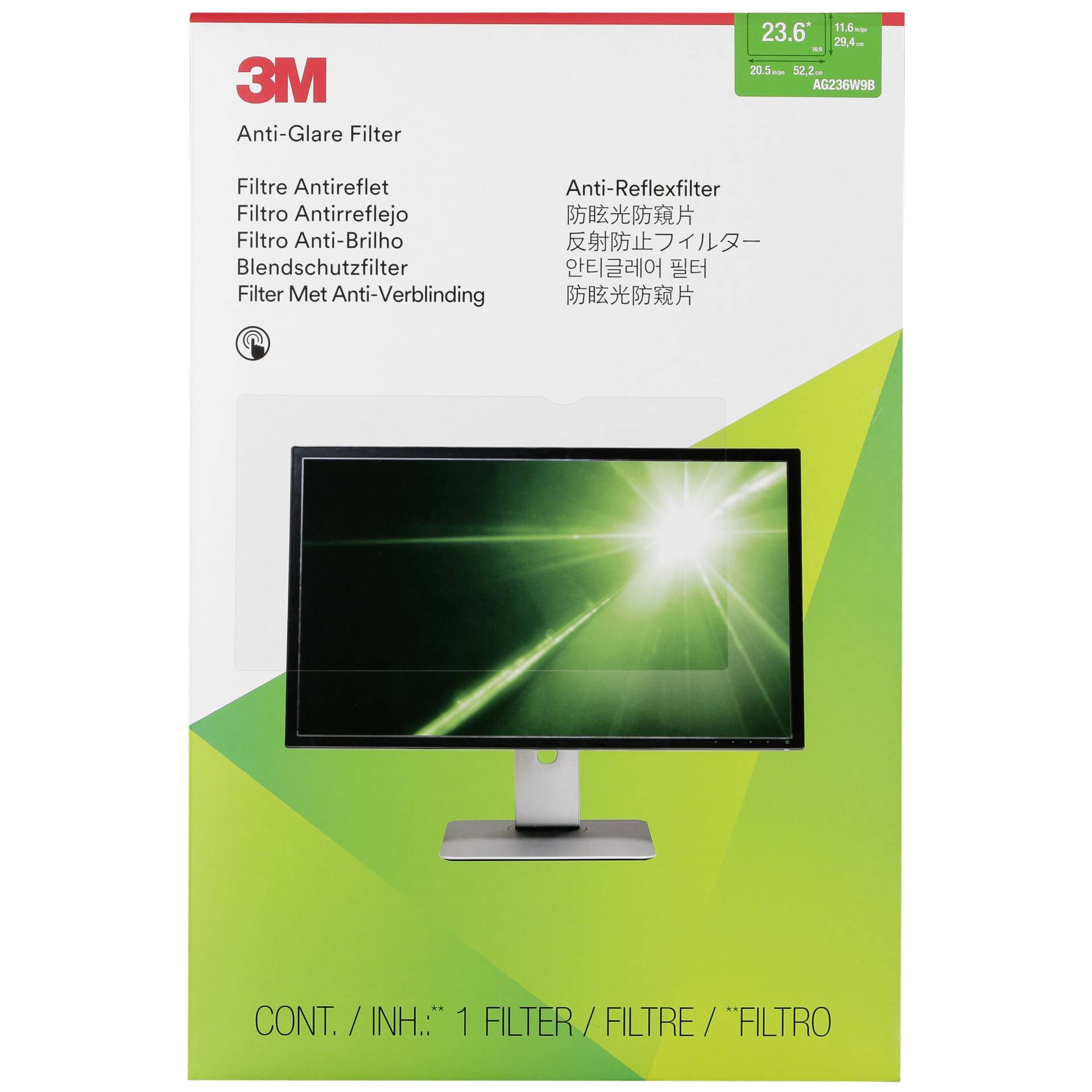 3M AG236W9B Filtro antiriflesso per LCD Widescreen Monitor 2