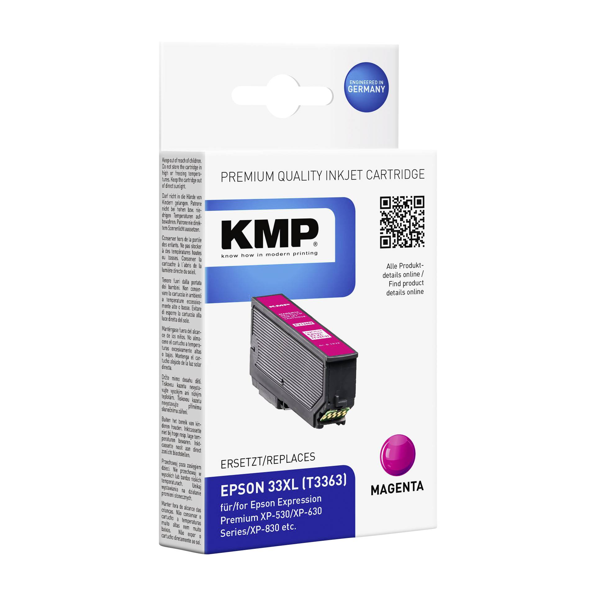 KMP E216MX cartuccia magenta compatibile con Epson T 3363 XL