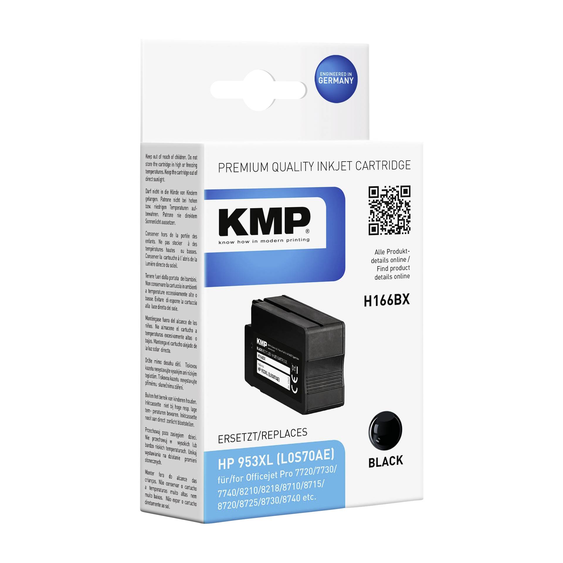 KMP H166BX cartuccia nero compatibile con HP L0S70AE