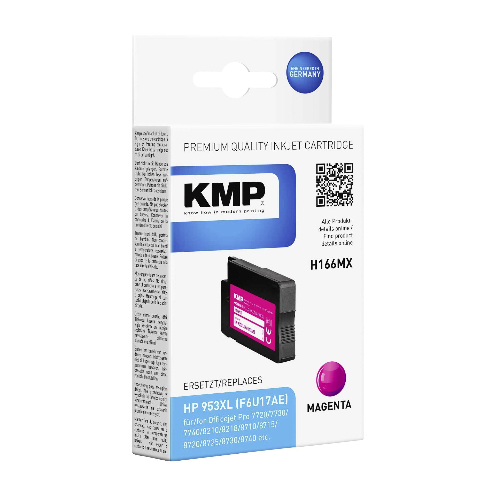 KMP H166MX cartuccia magenta compatibile con HP F6U17AE