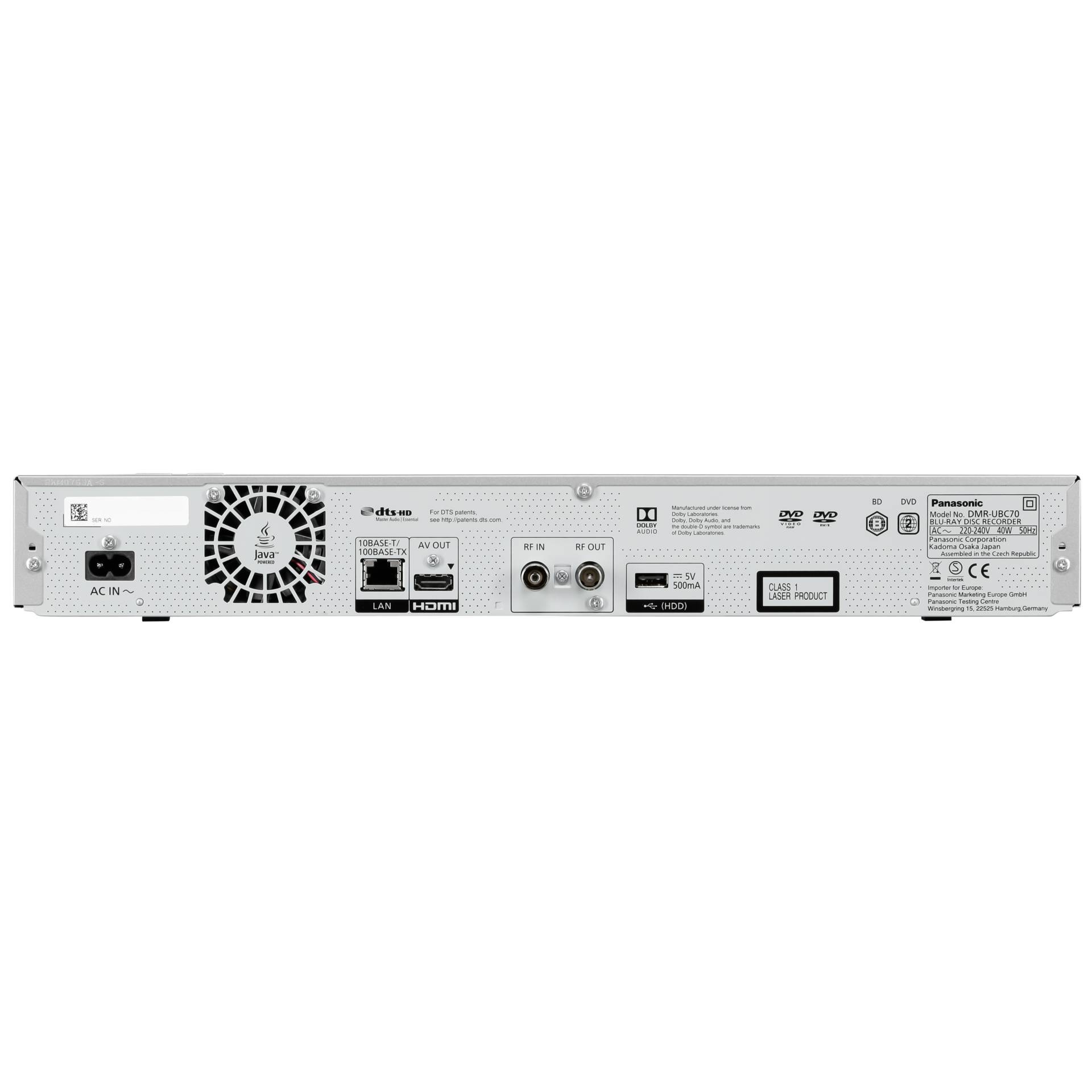 Panasonic DMR-UBS70EGS argento