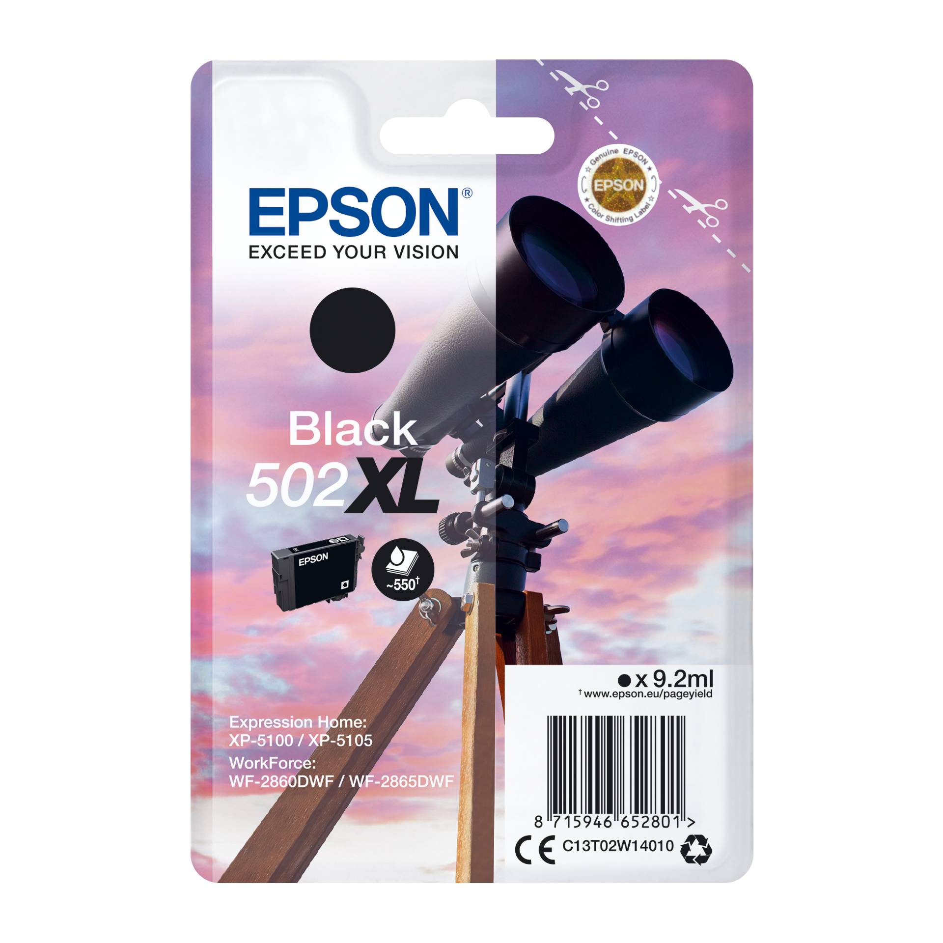 Epson cartuccia nero 502 XL                    T 02W1