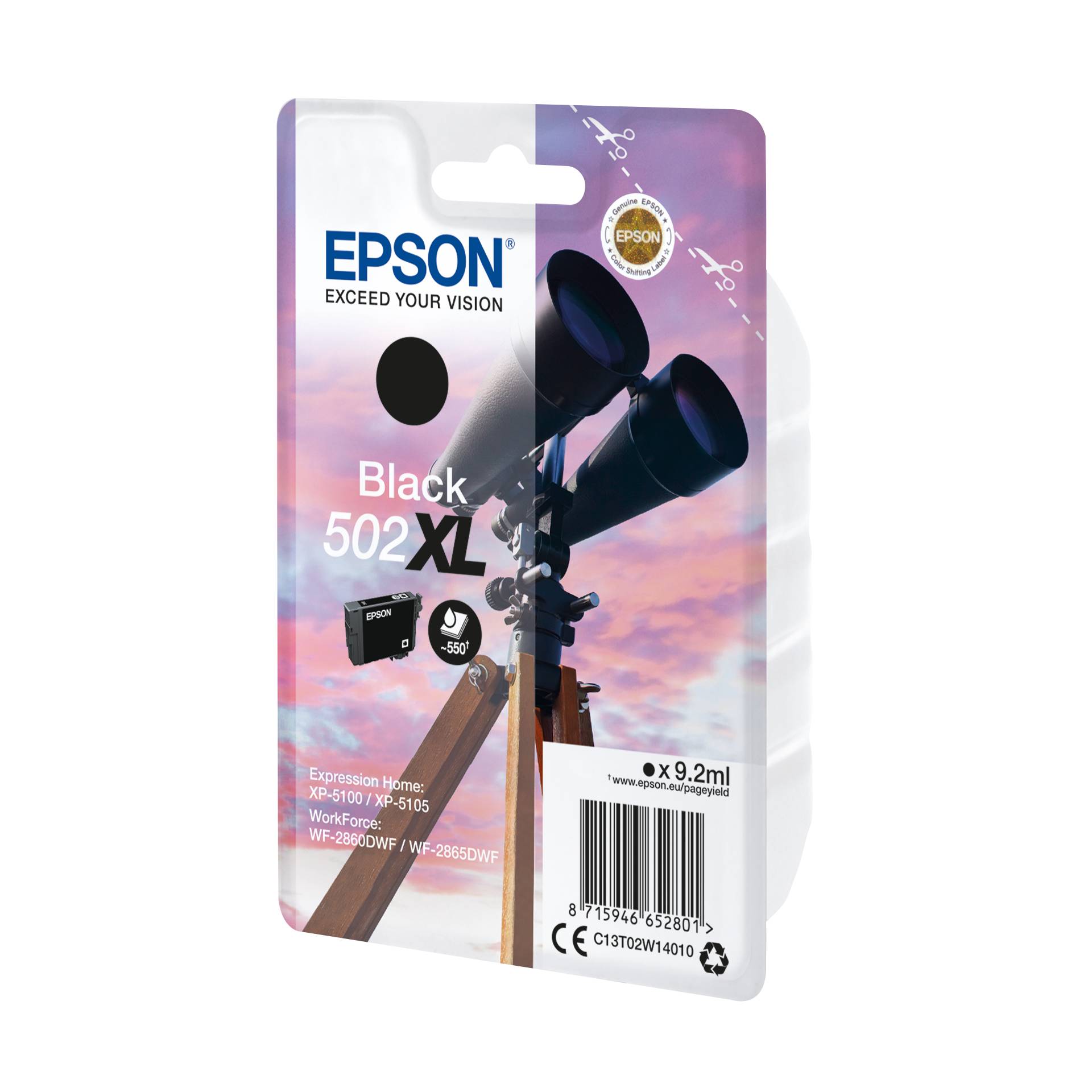 Epson cartuccia nero 502 XL                    T 02W1
