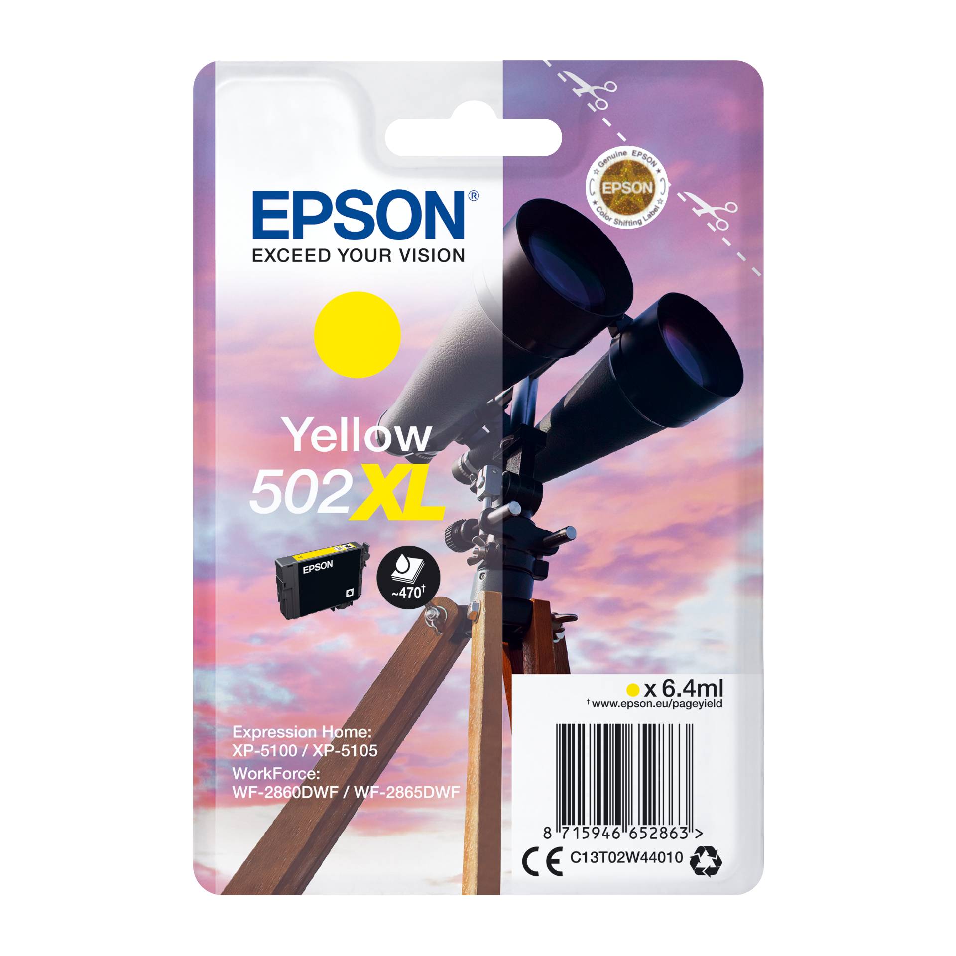 Epson cartuccia giallo 502 XL                    T 02W4