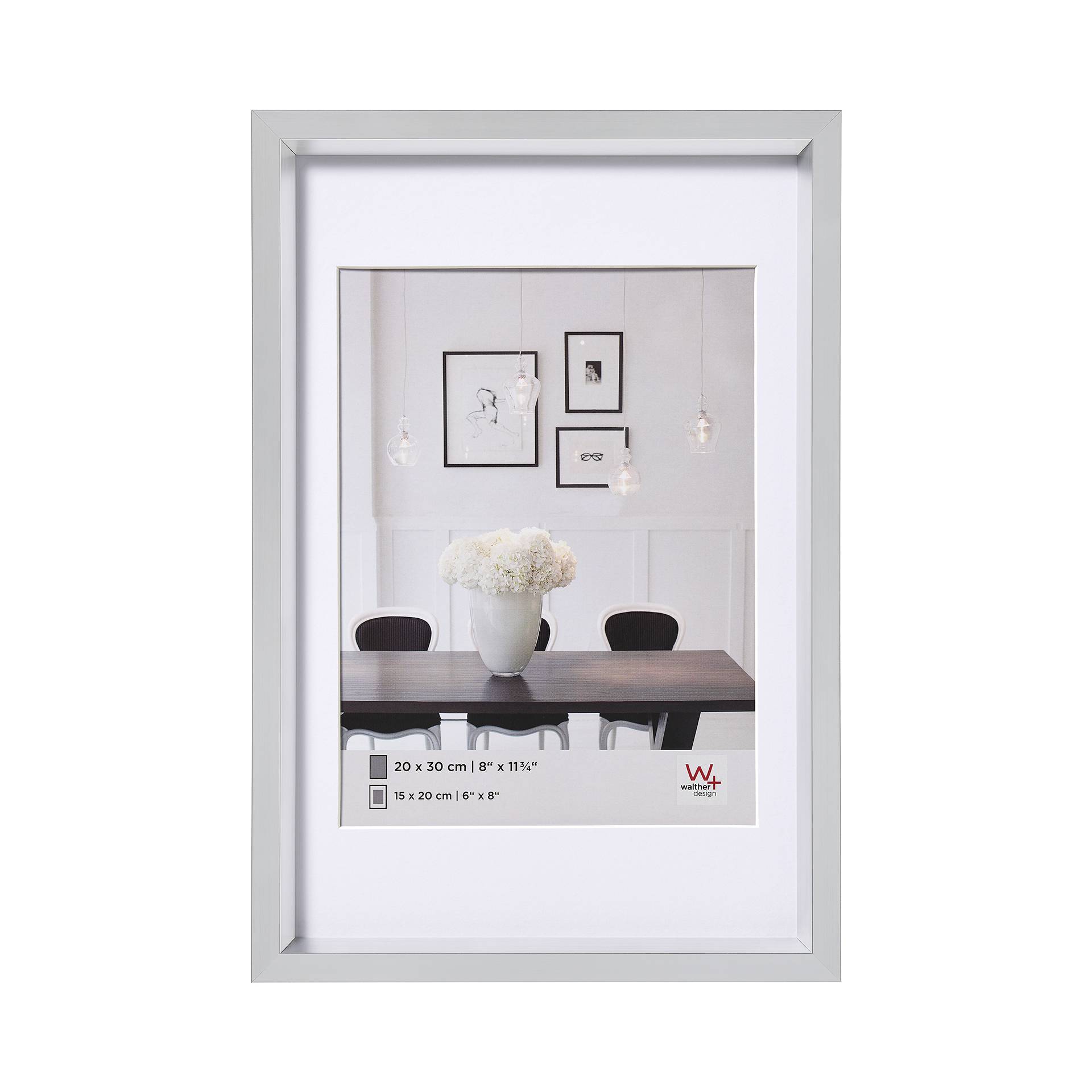 Walther Steel Style        20x30 plastica argento ES030S