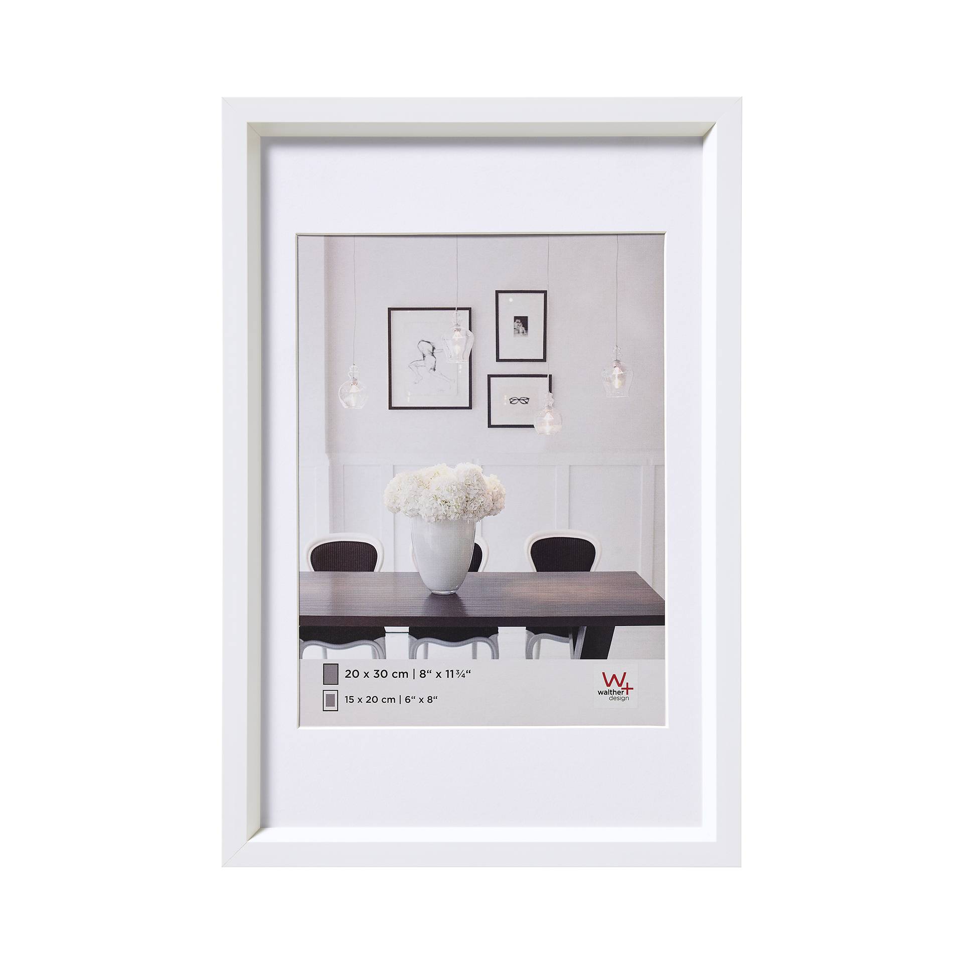 Walther Steel Style        20x30 plastica bianco ES030W