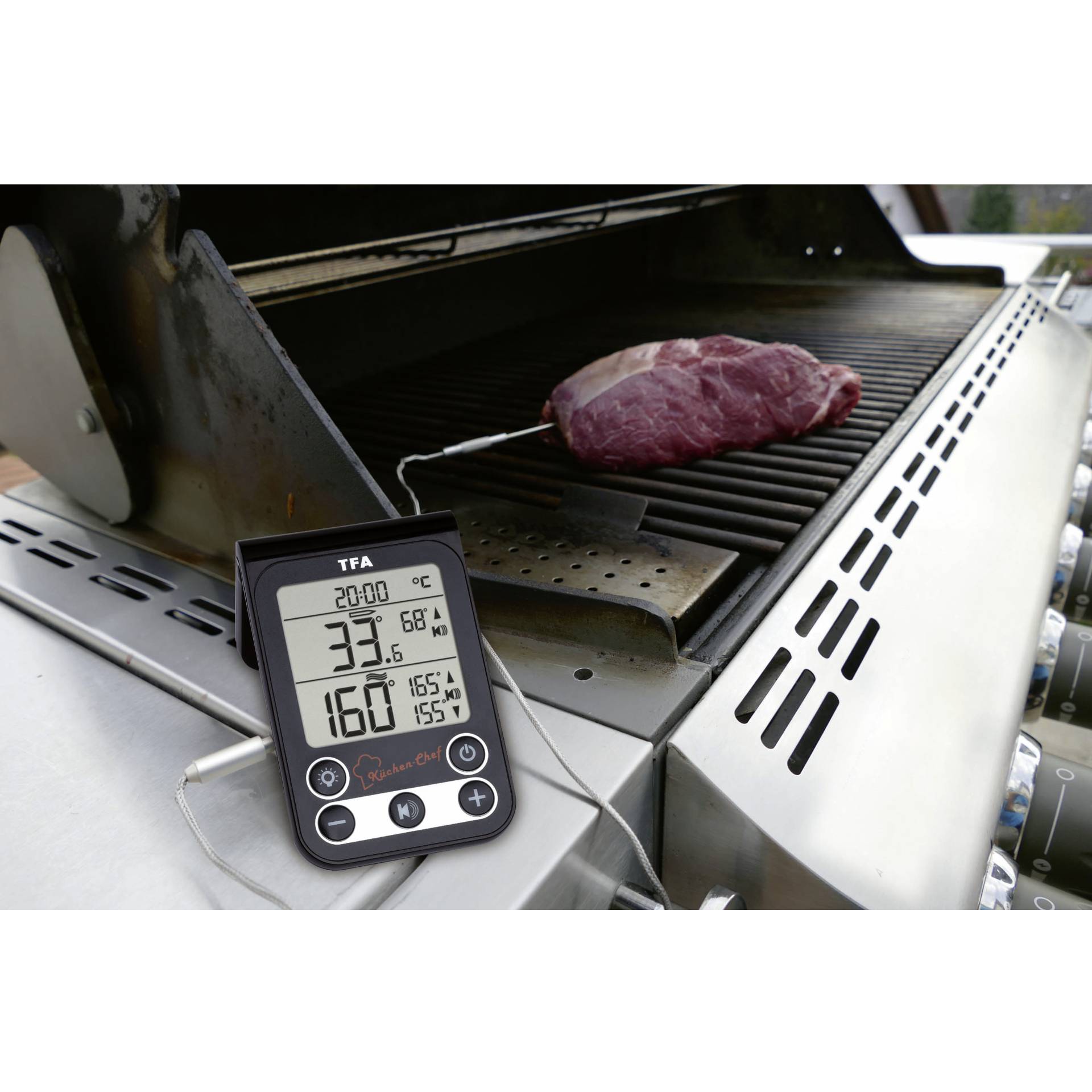 TFA 14.1512.01 Termometro digitale da cucina per grill