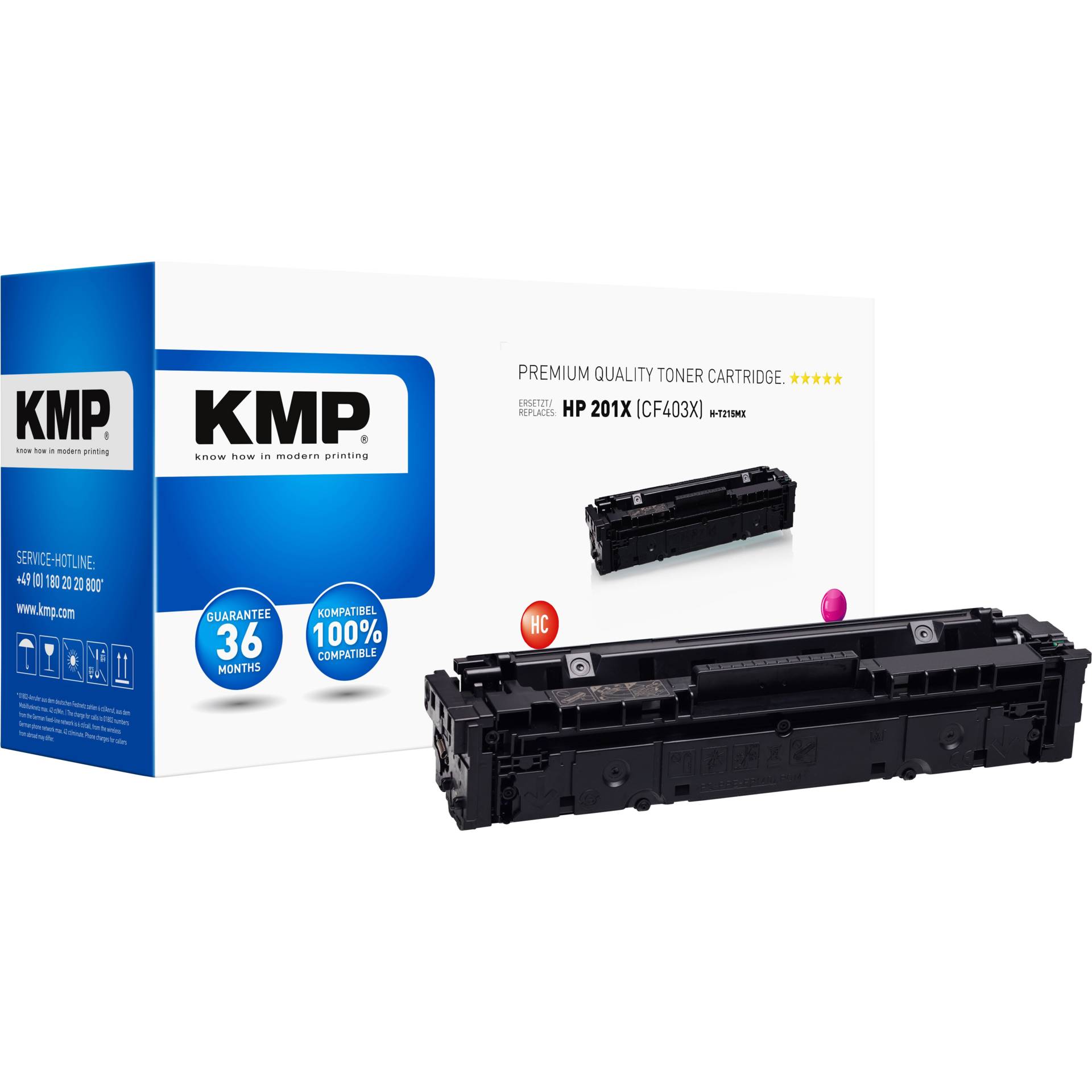 KMP H-T215MX cartuccia magenta compatibile con HP CF 403 X