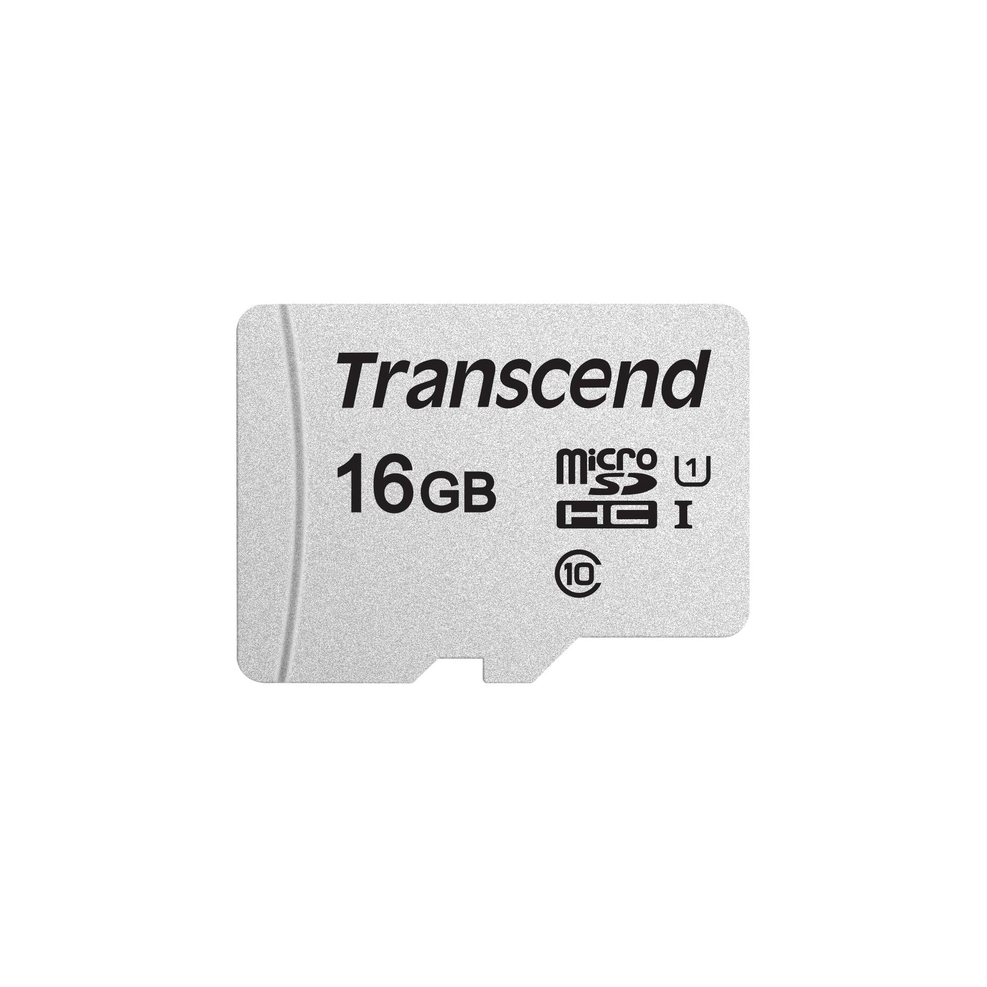 Transcend microSDHC 300S    16GB Class 10 UHS-I U1