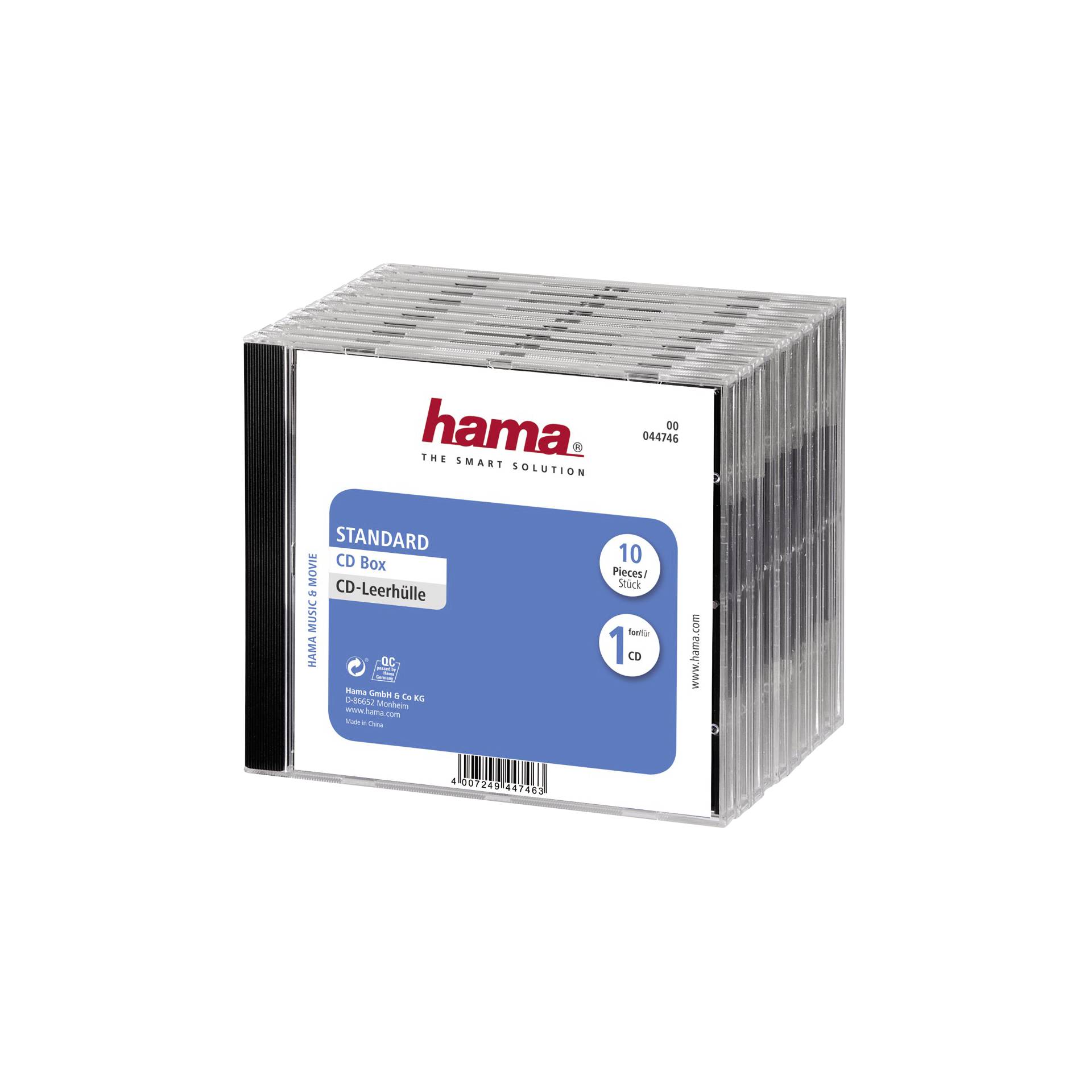 1x10 Hama custodia per CD Standard                 44746