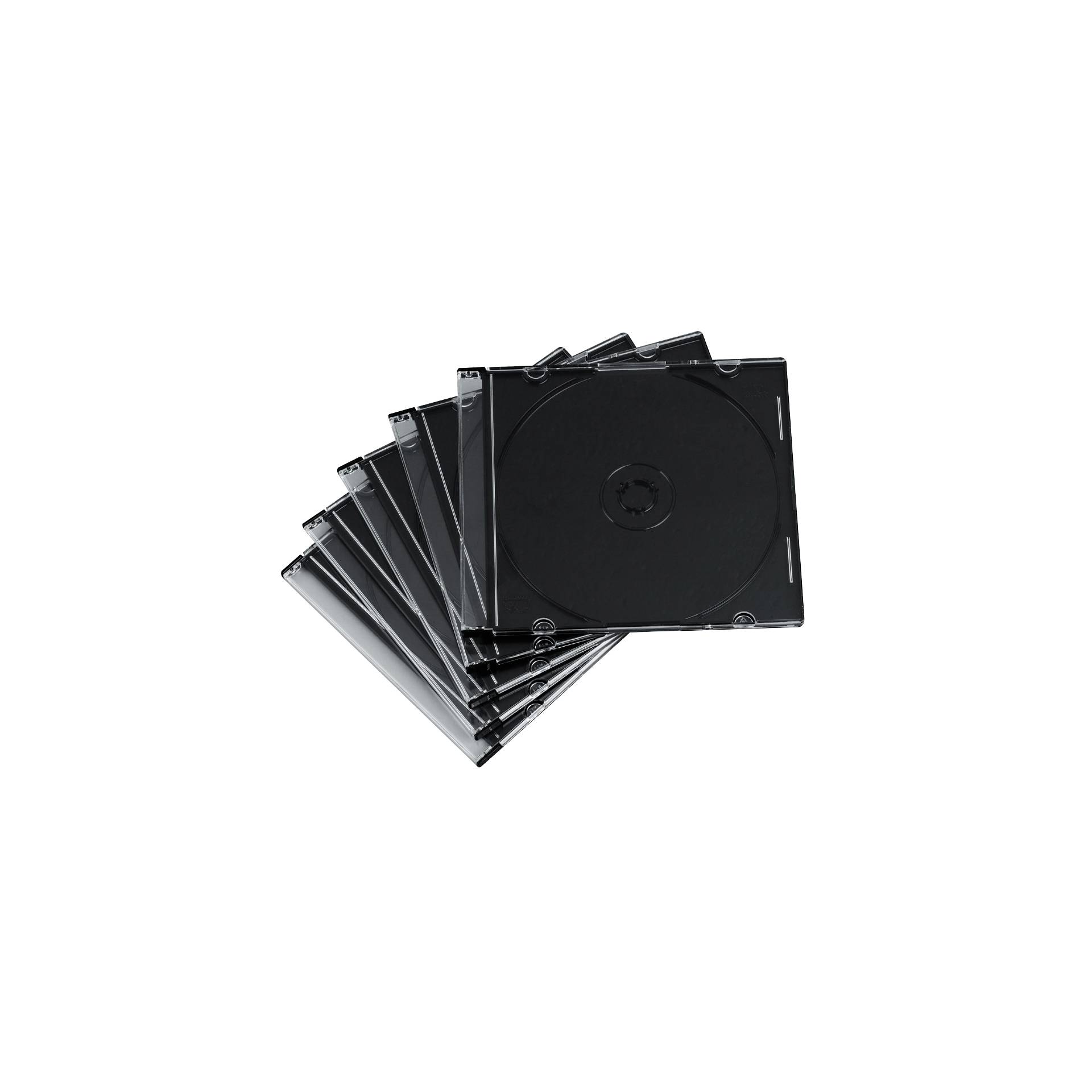 1x50 Hama Custodie CD SlimLine Trasparente-nero 51269