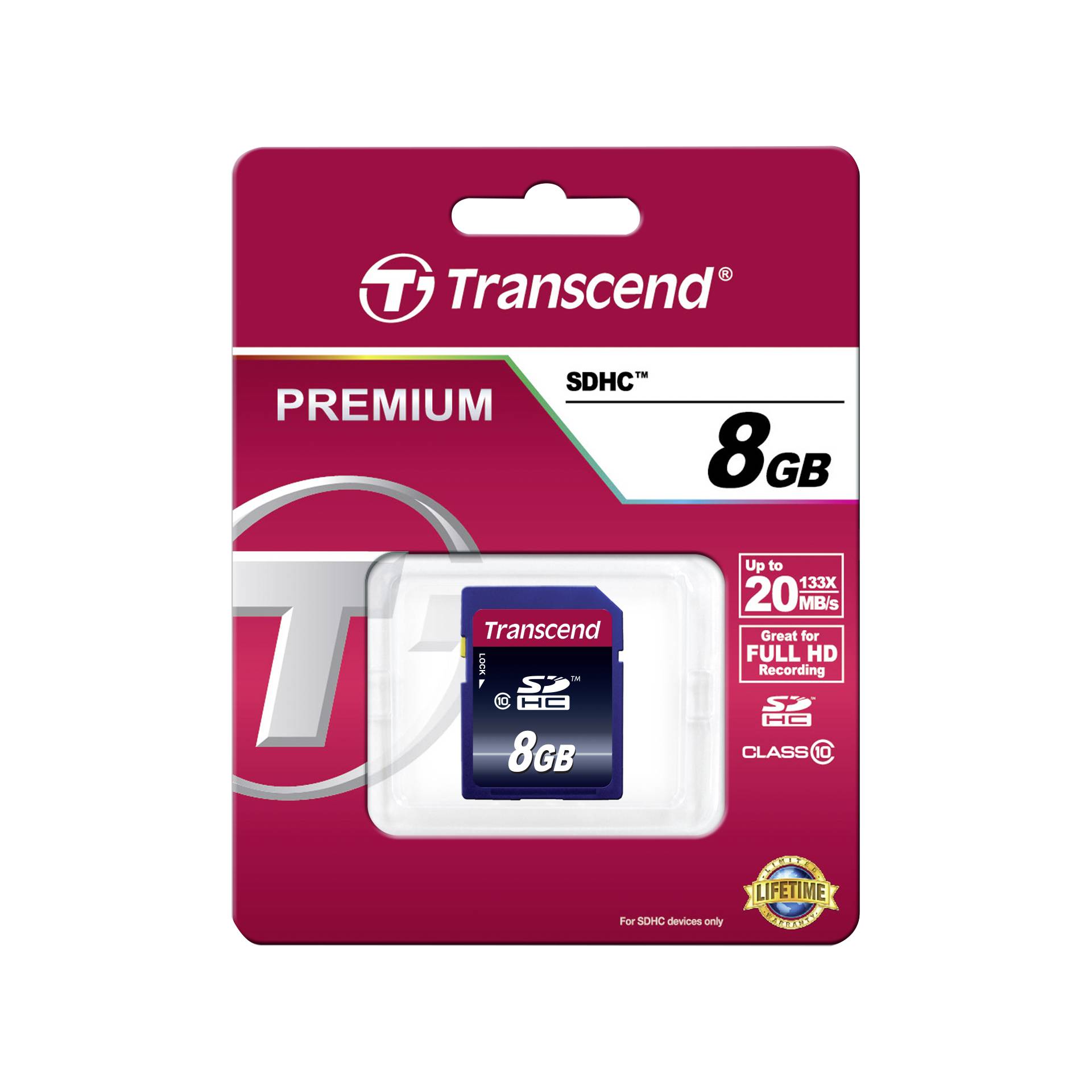 Transcend SDHC 8GB Class 10