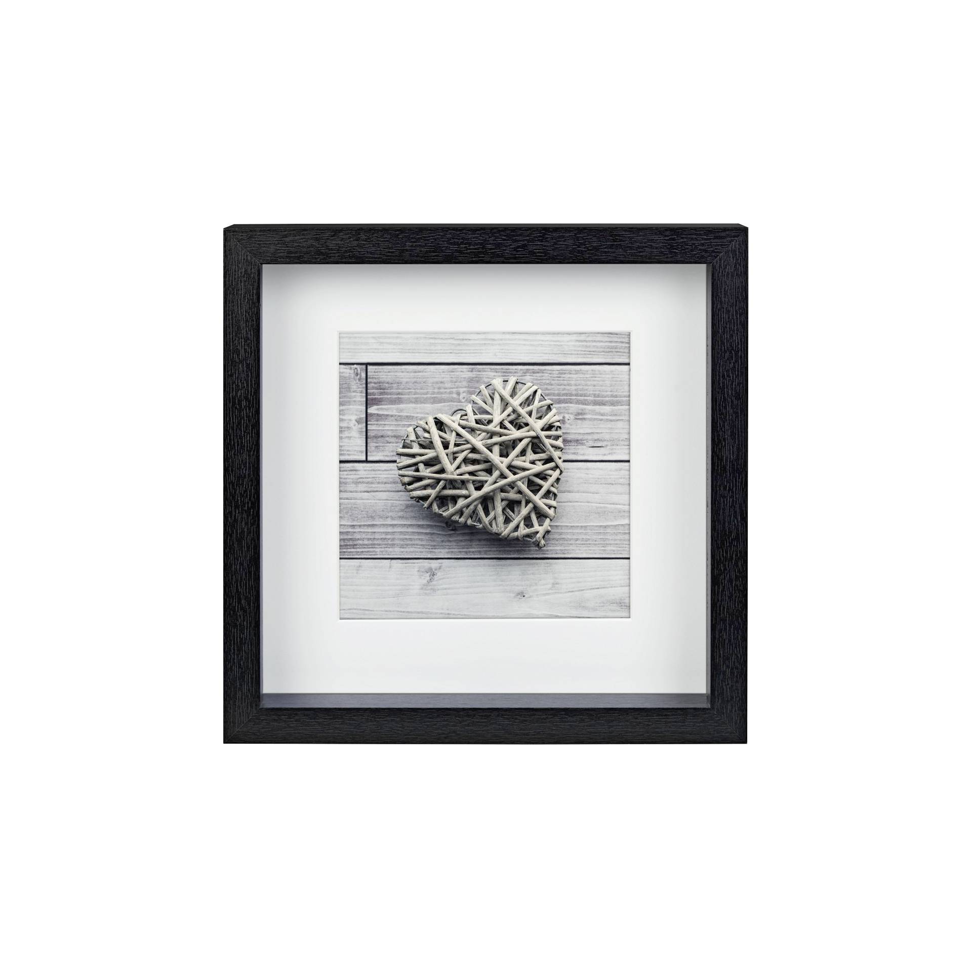 Hama Scala 3D nero 23x23 cornice portafoto legno con Passep.