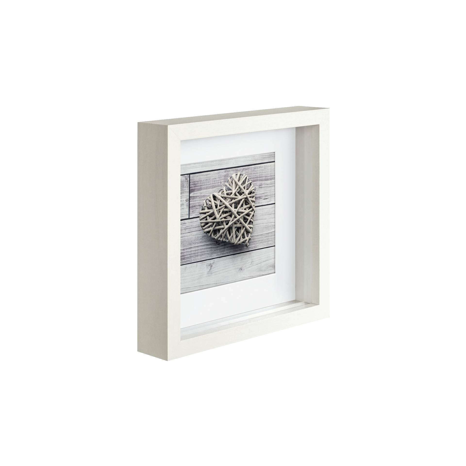 Hama Scala 3D bianco 23x23 Portafoto legno Passepart. 59777