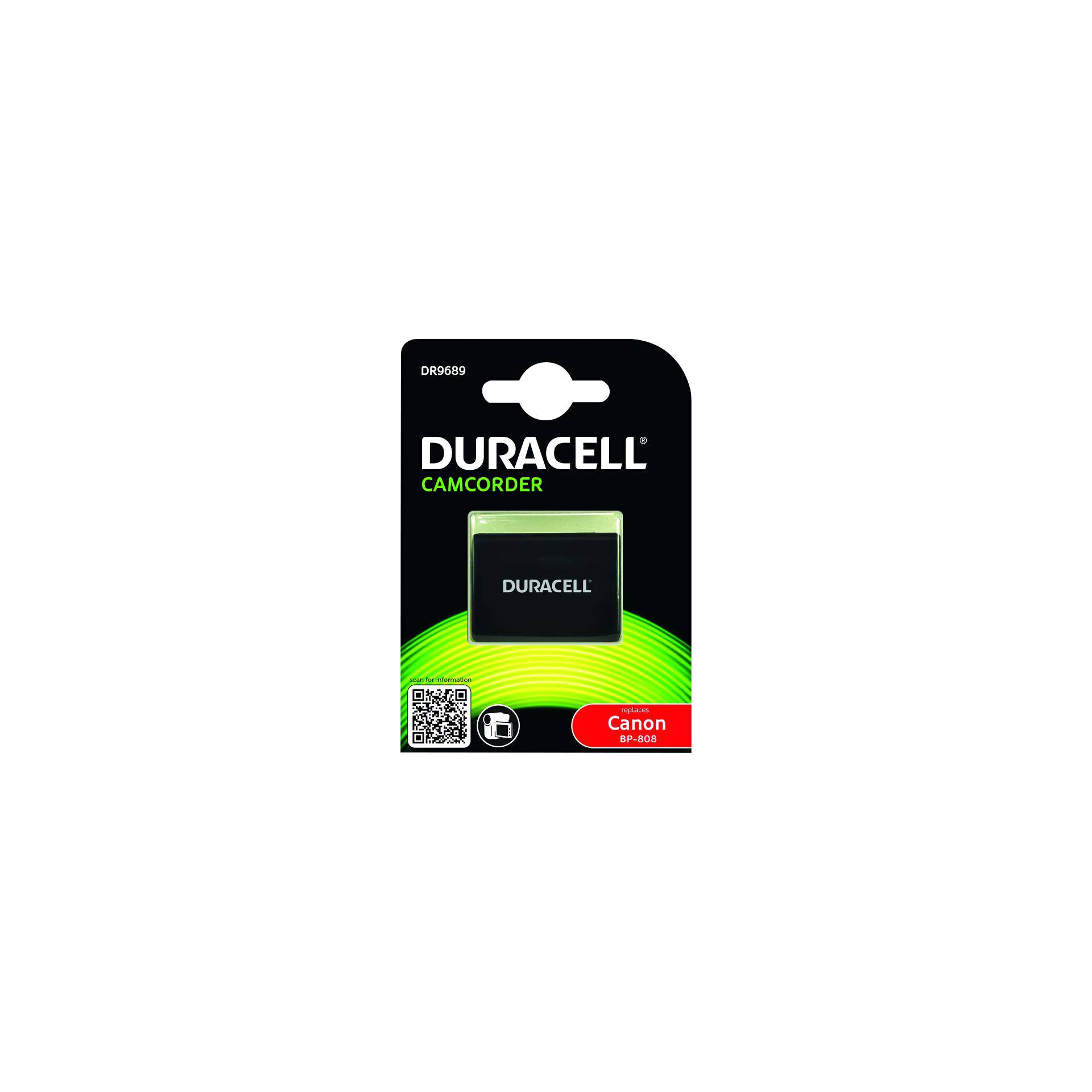 Duracell Li-Ion batt. 890 mAh per Canon BP-808